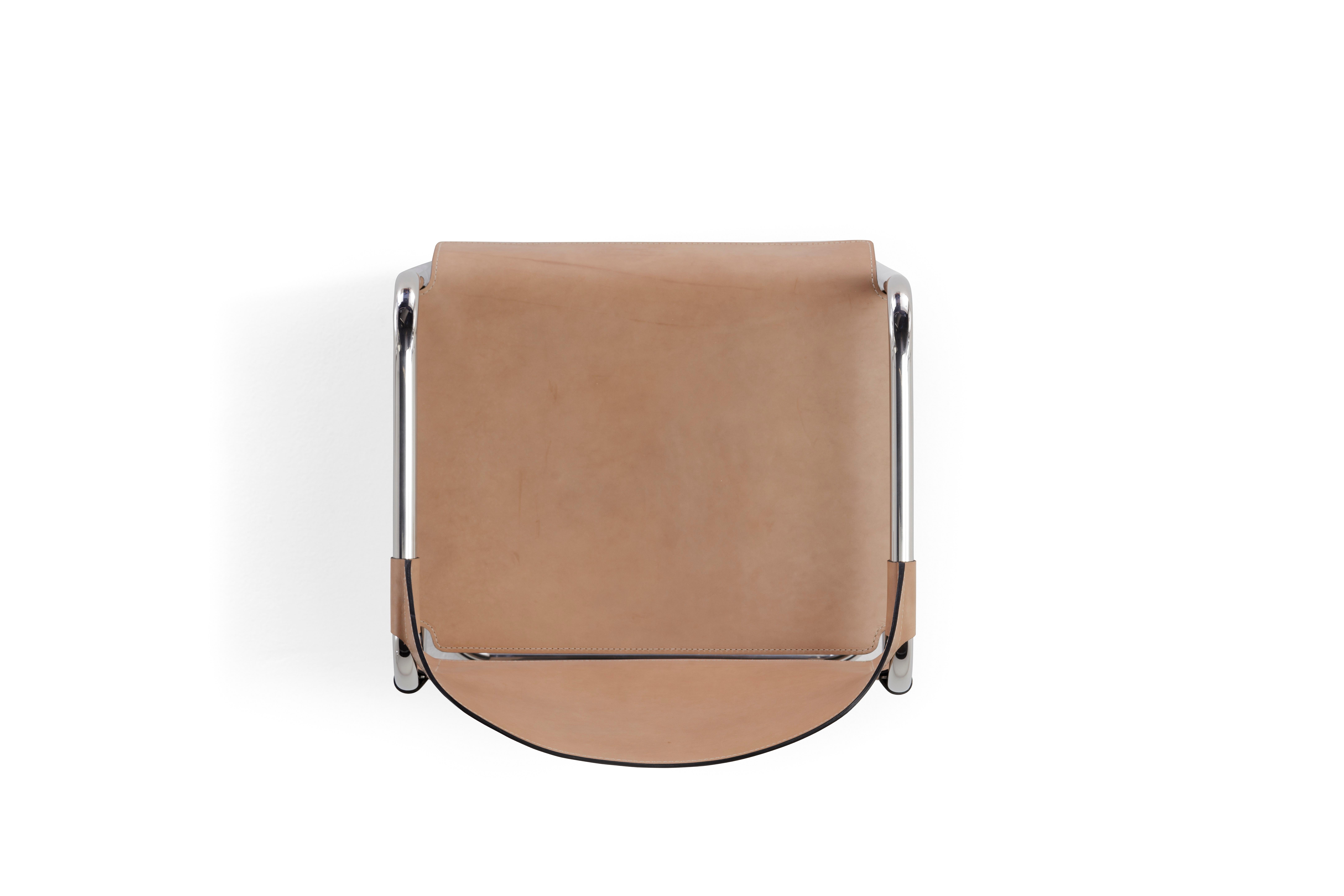 Wiener Cuoio-Stuhl von Amura Lab (Metall) im Angebot