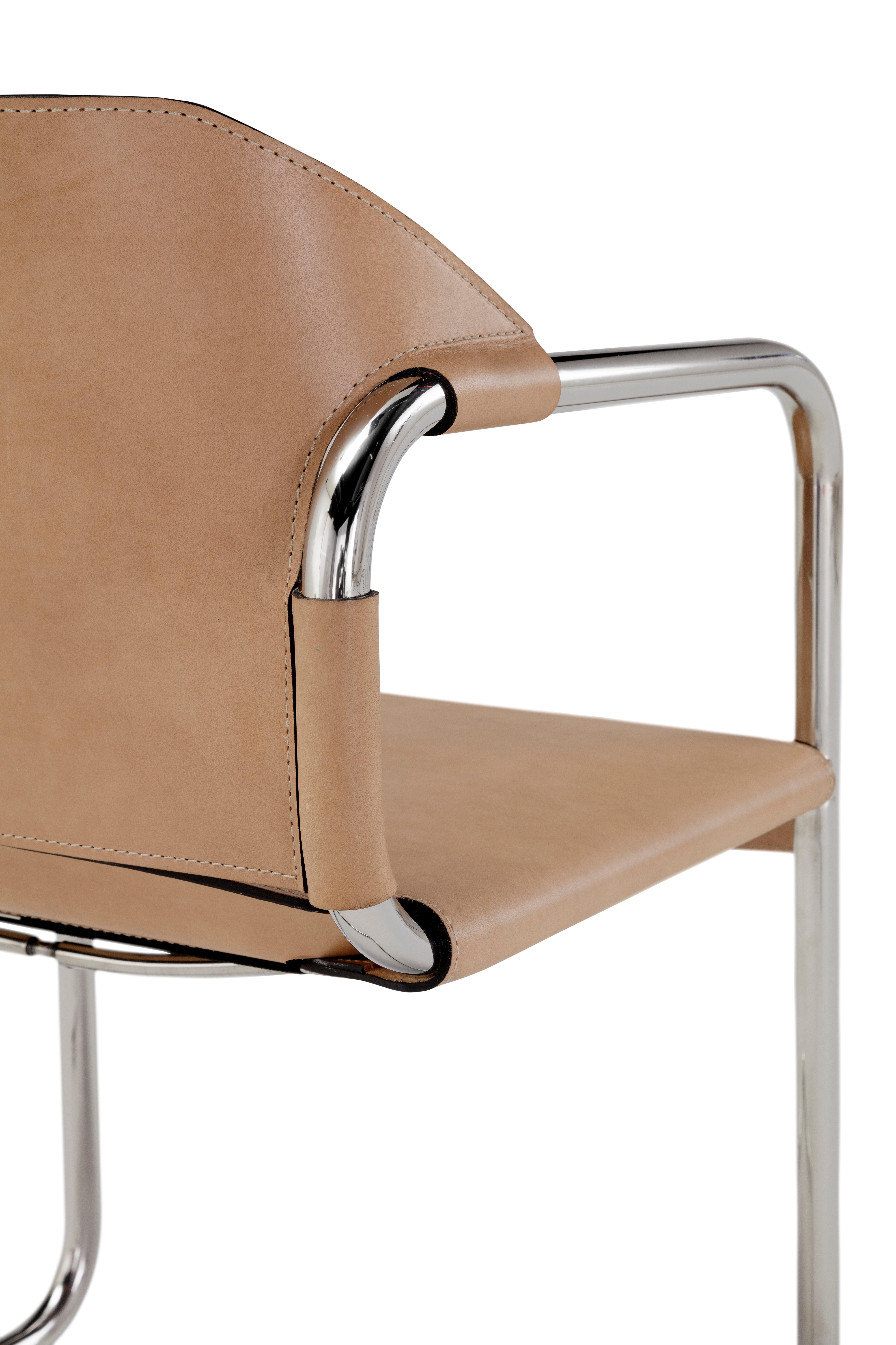 Wiener Cuoio-Stuhl von Amura Lab im Angebot 1
