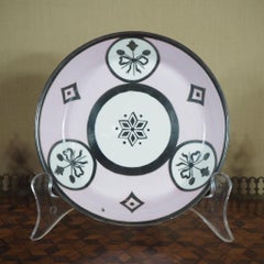 Vienna Cup & Saucer, Classical Motifs in Silver on Pink, 1807