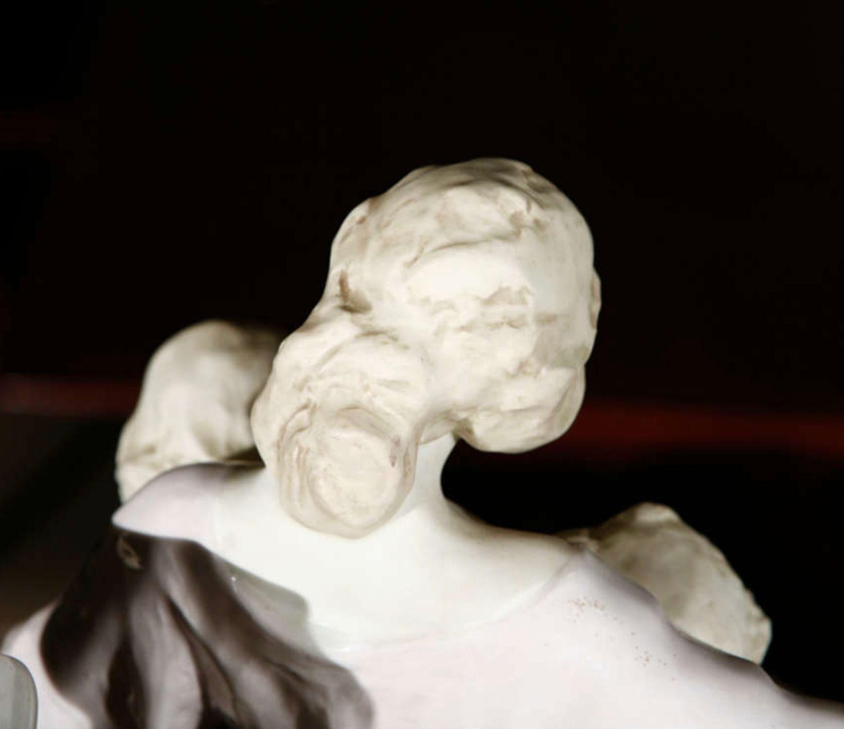 Vienna Faience Porcelain Figurine by Schauer For Sale 1