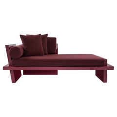 Vienna Glam Daybed, Glossy Lacquered Body Highlighted with Handcrafted Crystals