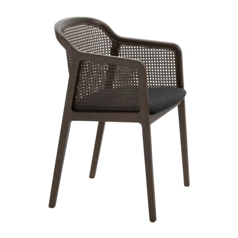 Modern Vienna Little Armchair, Canaletto, Anthracite by Colé Italia For Sale