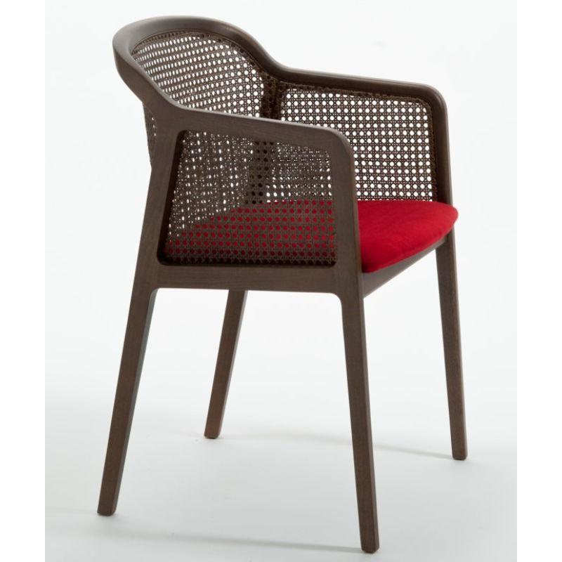 Modern Vienna Little Armchair, Canaletto, Red by Colé Italia For Sale