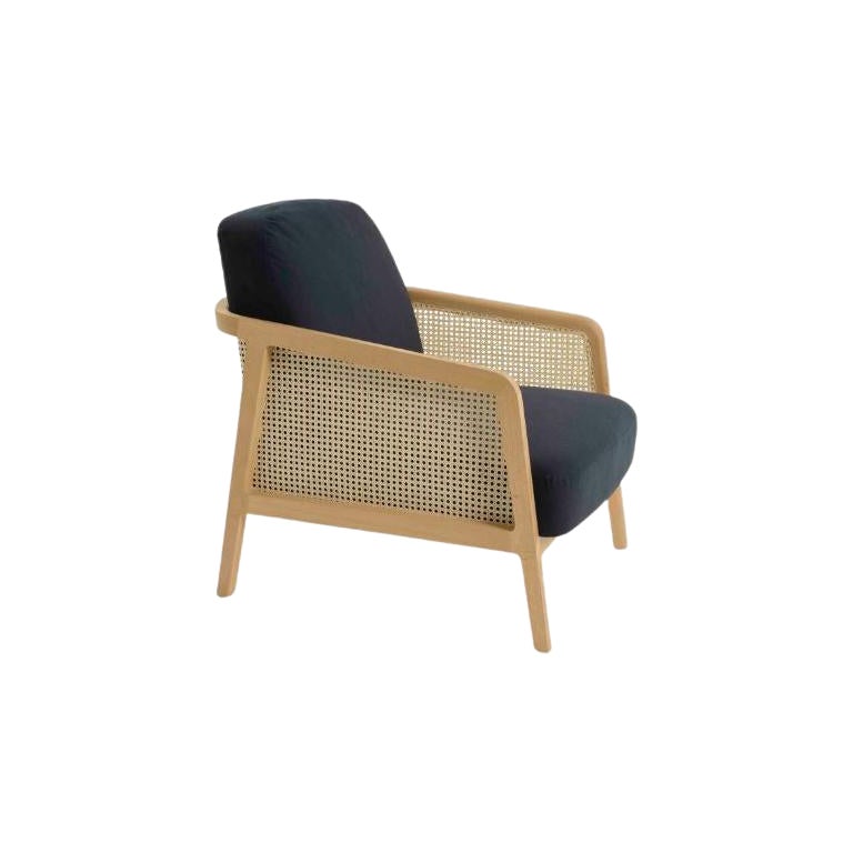 Fauteuil Vienna Lounge Beech Blue de Colé Italia