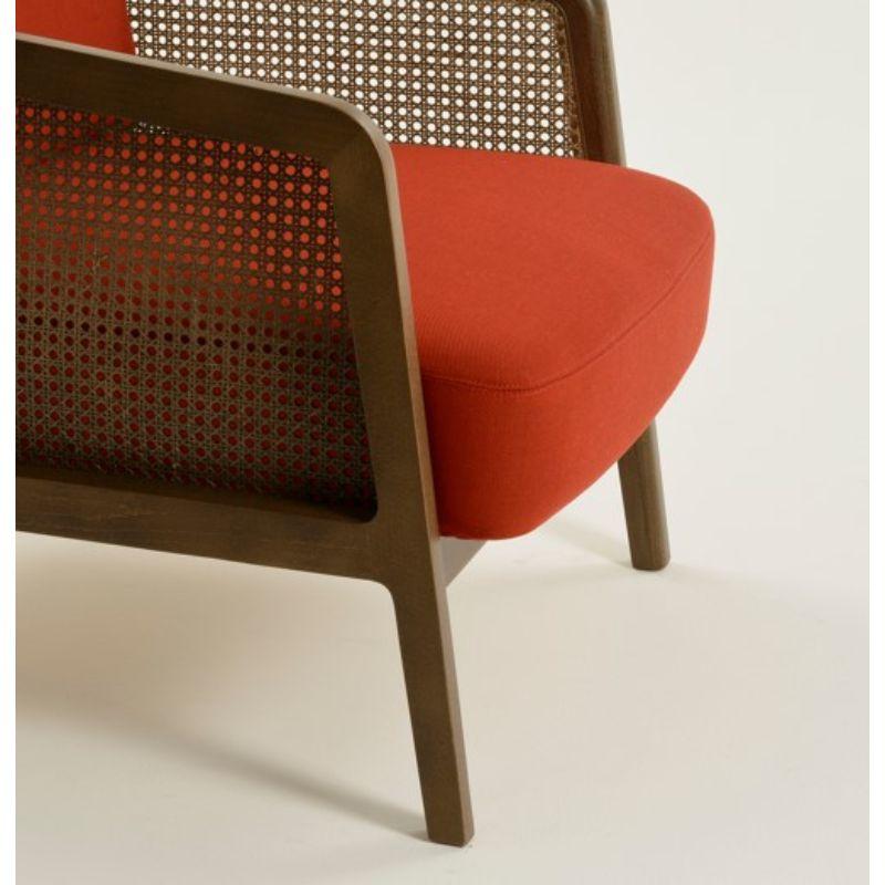 Vienna Lounge Armchair Canaletto Chili Red by Colé Italia In New Condition For Sale In Geneve, CH