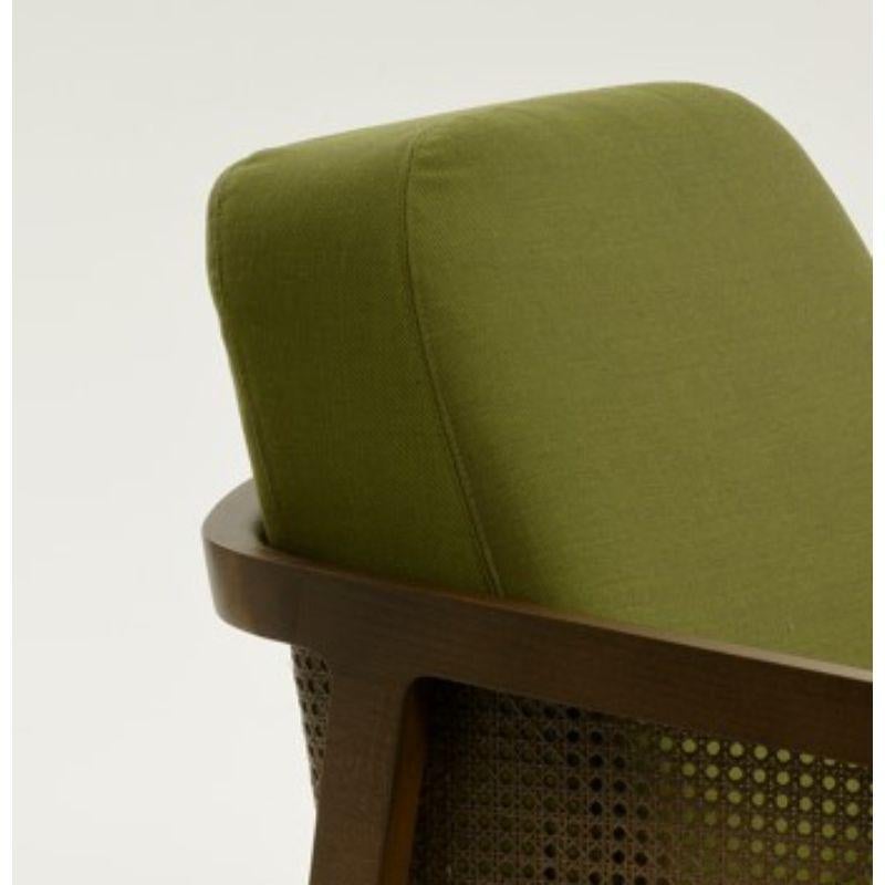 Modern Vienna Lounge Armchair Canaletto Palm Green by Colé Italia For Sale