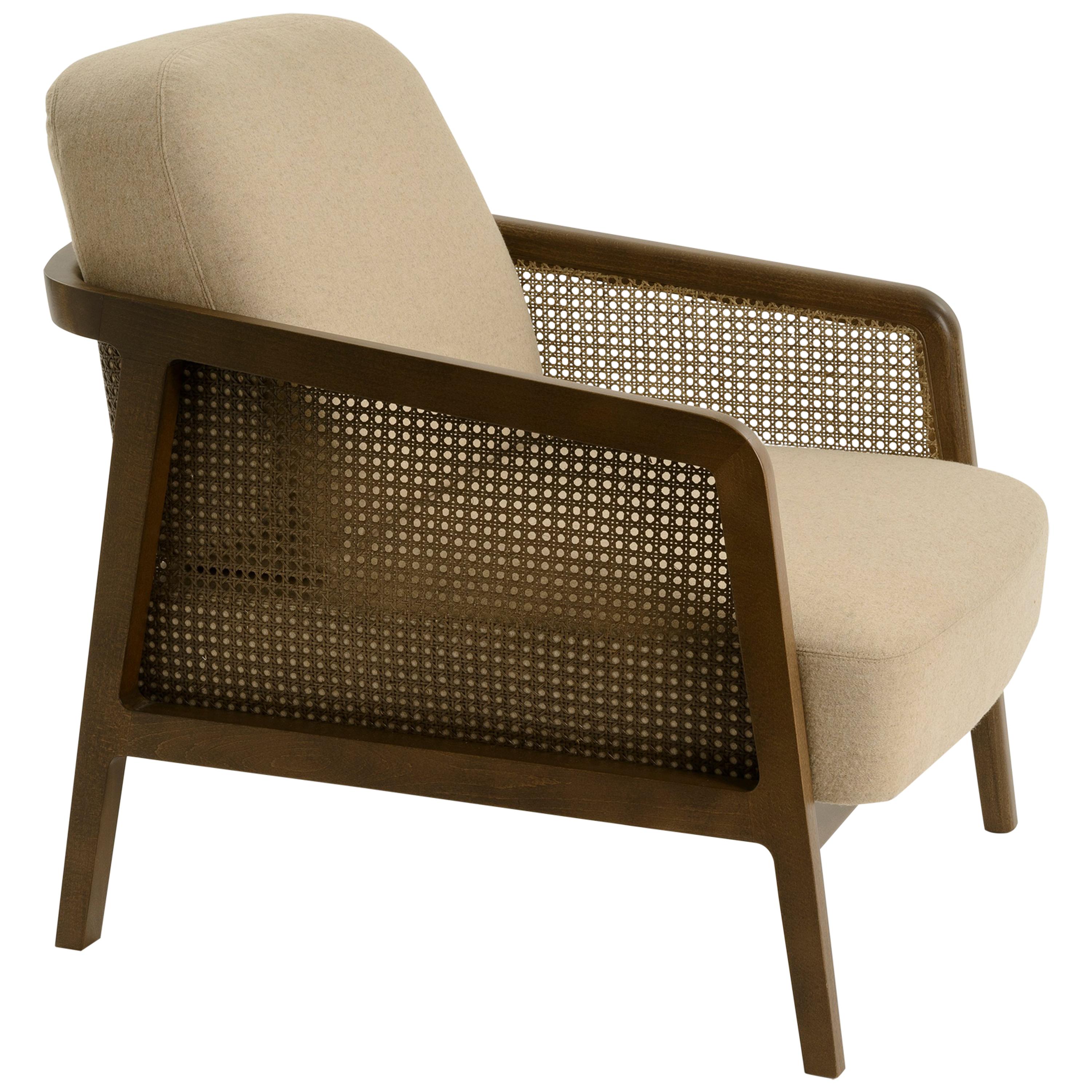 Vienna Lounge Canaletto by Colé, Beige Upholstered Cushions Contemporary Design