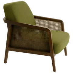 Fauteuils de salon Vienna Canaletto par Col, design contemporain vert palmier