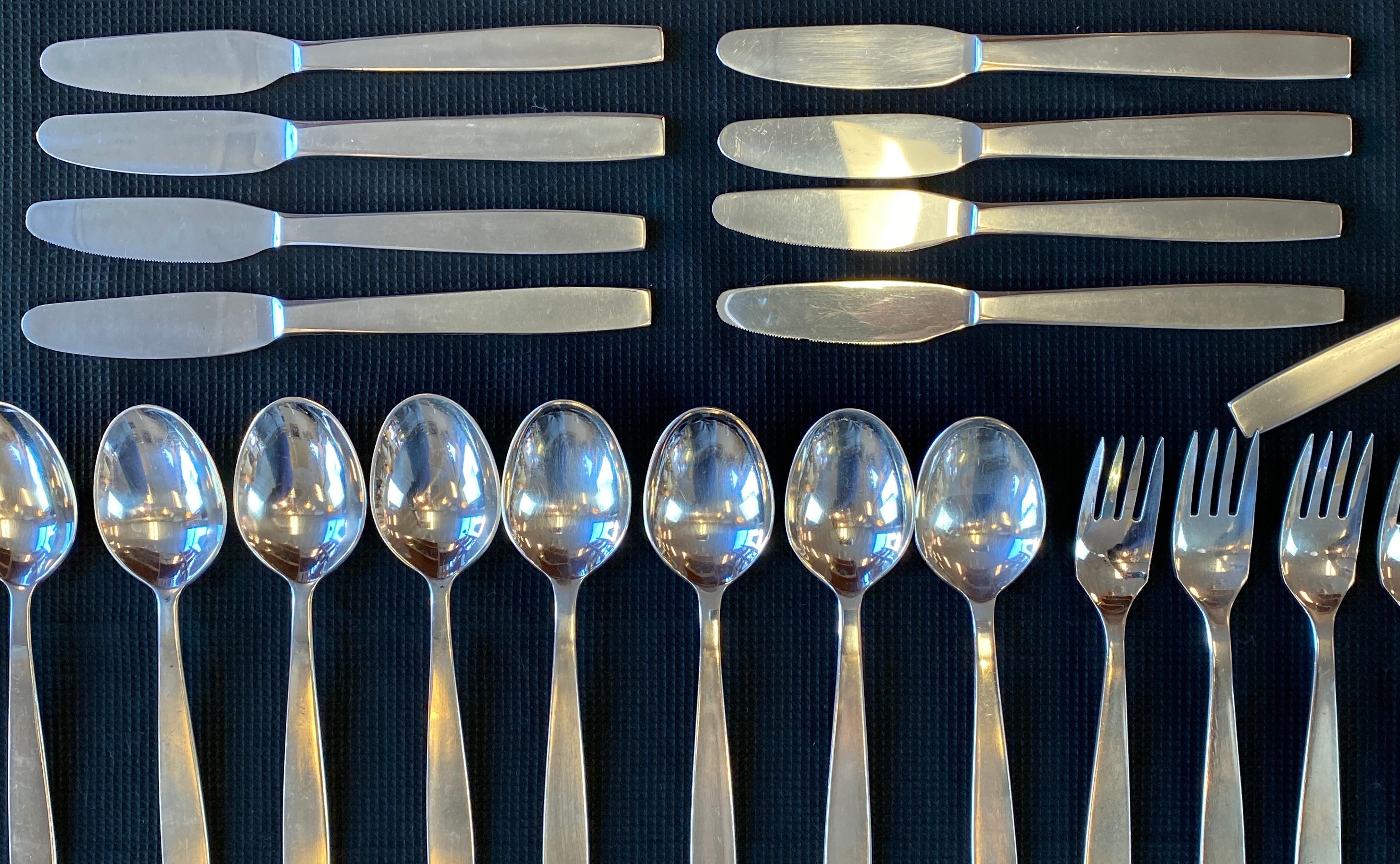 “Vienna Modern” Flatware Design by Helmut Adler for Amboss Austria 59pc Set For Sale 2