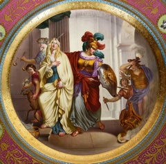 Vienna porcelain charger, 1890.