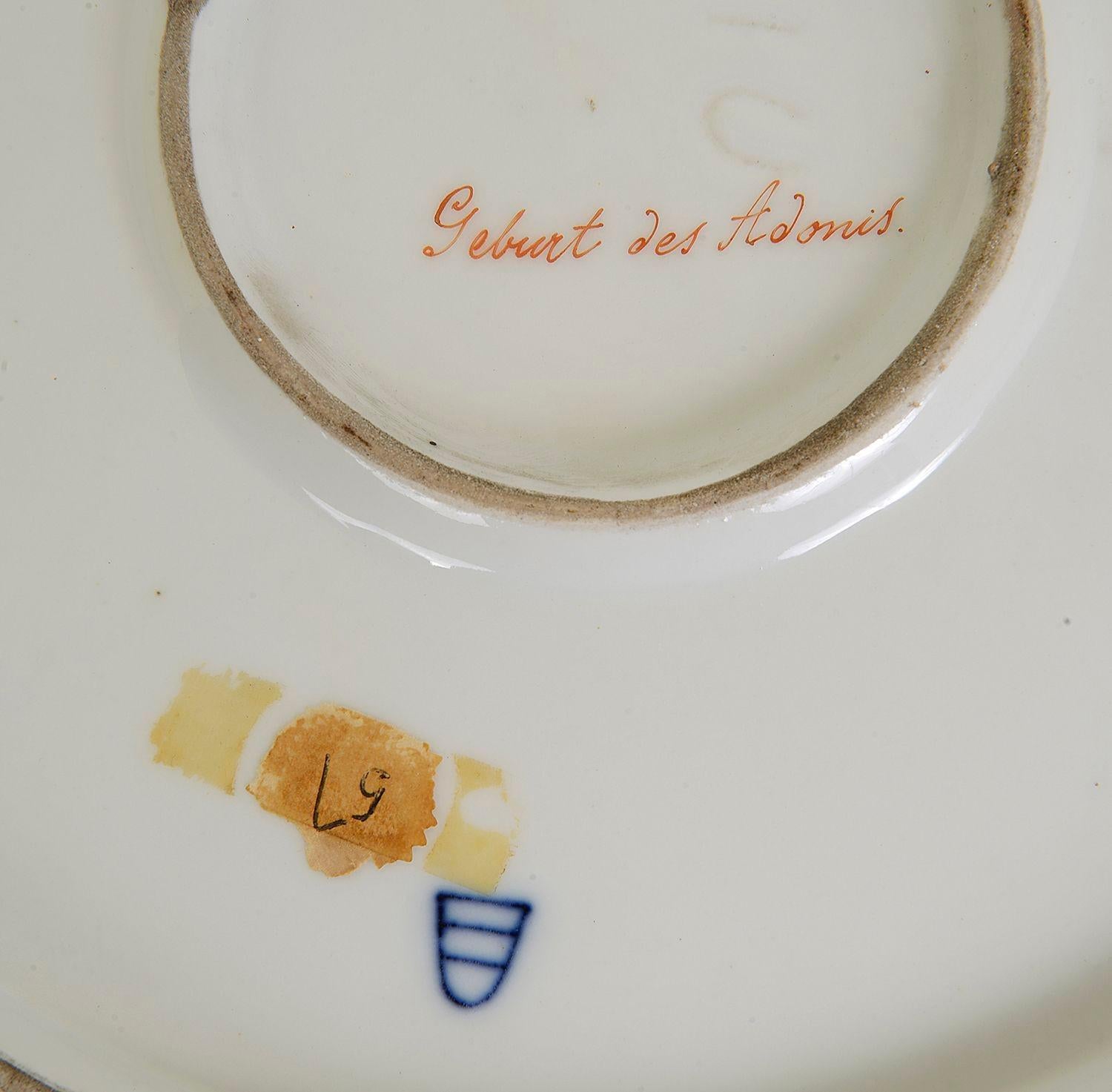 Wiener Porzellangeschirr mit der Darstellung der 