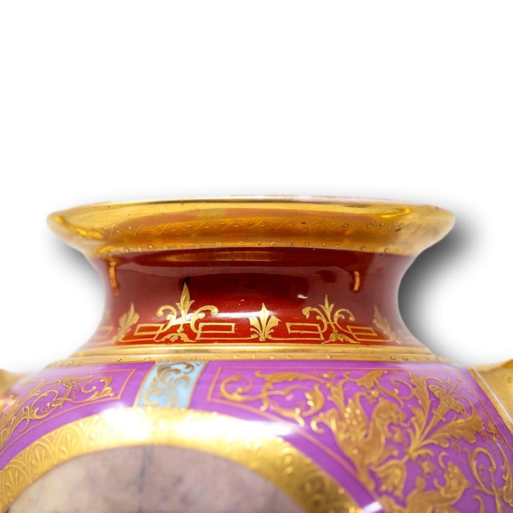 Vienna Porcelain Classical Vase For Sale 8