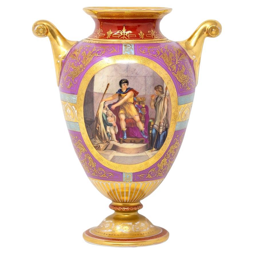 Vienna Porcelain Classical Vase For Sale