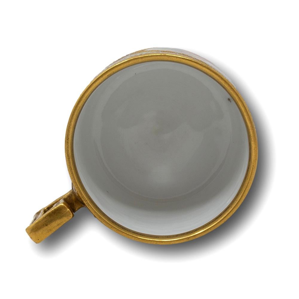 Ceramic Vienna Porcelain Cup and Saucer For Sale