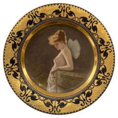 Vienna porcelain plate, Psyche. Hutschenreuter, c. 1900.