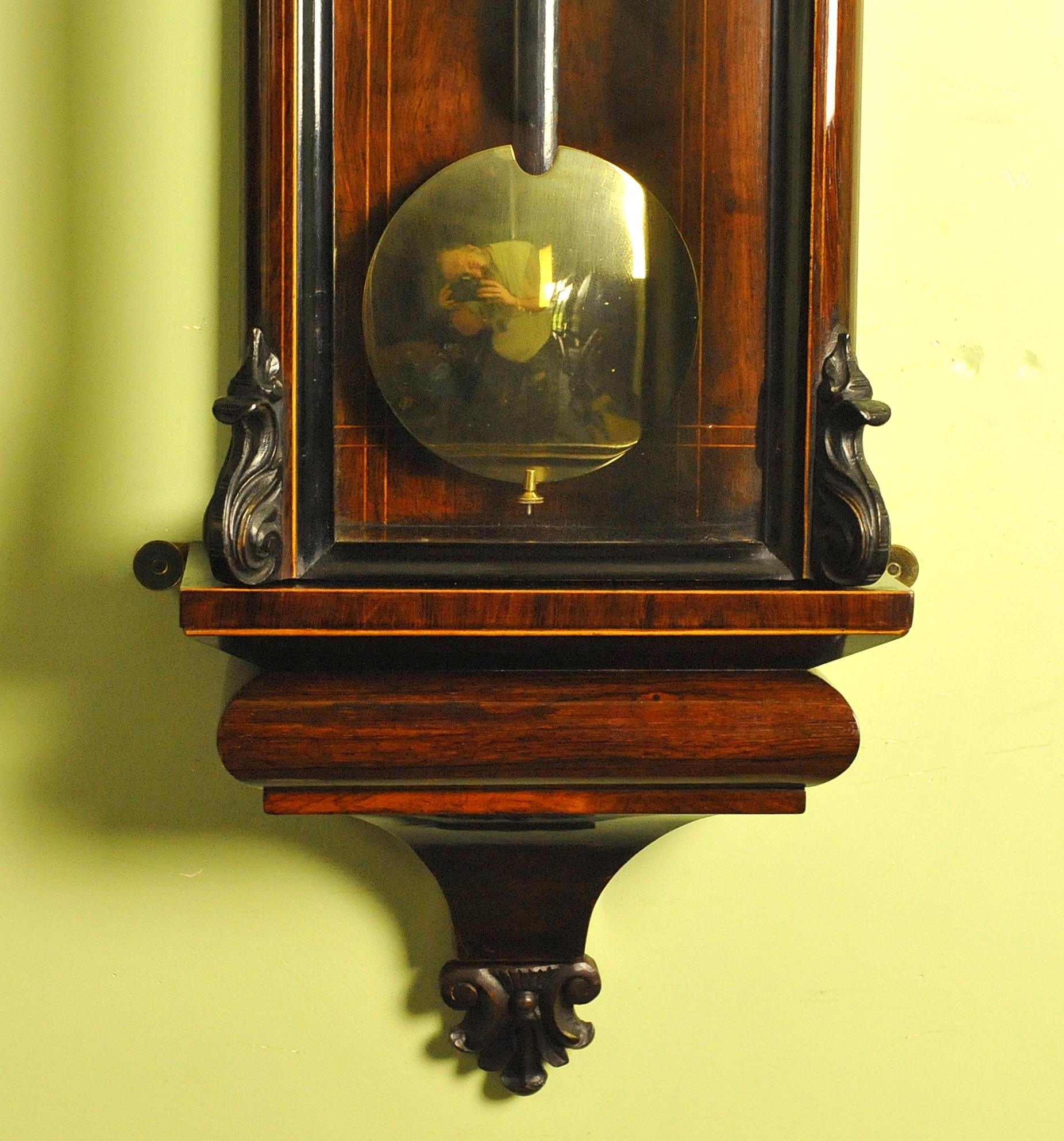 Vienna Regulator Wall Clock, Grande Sonnierre In Good Condition For Sale In Chesterfield, GB