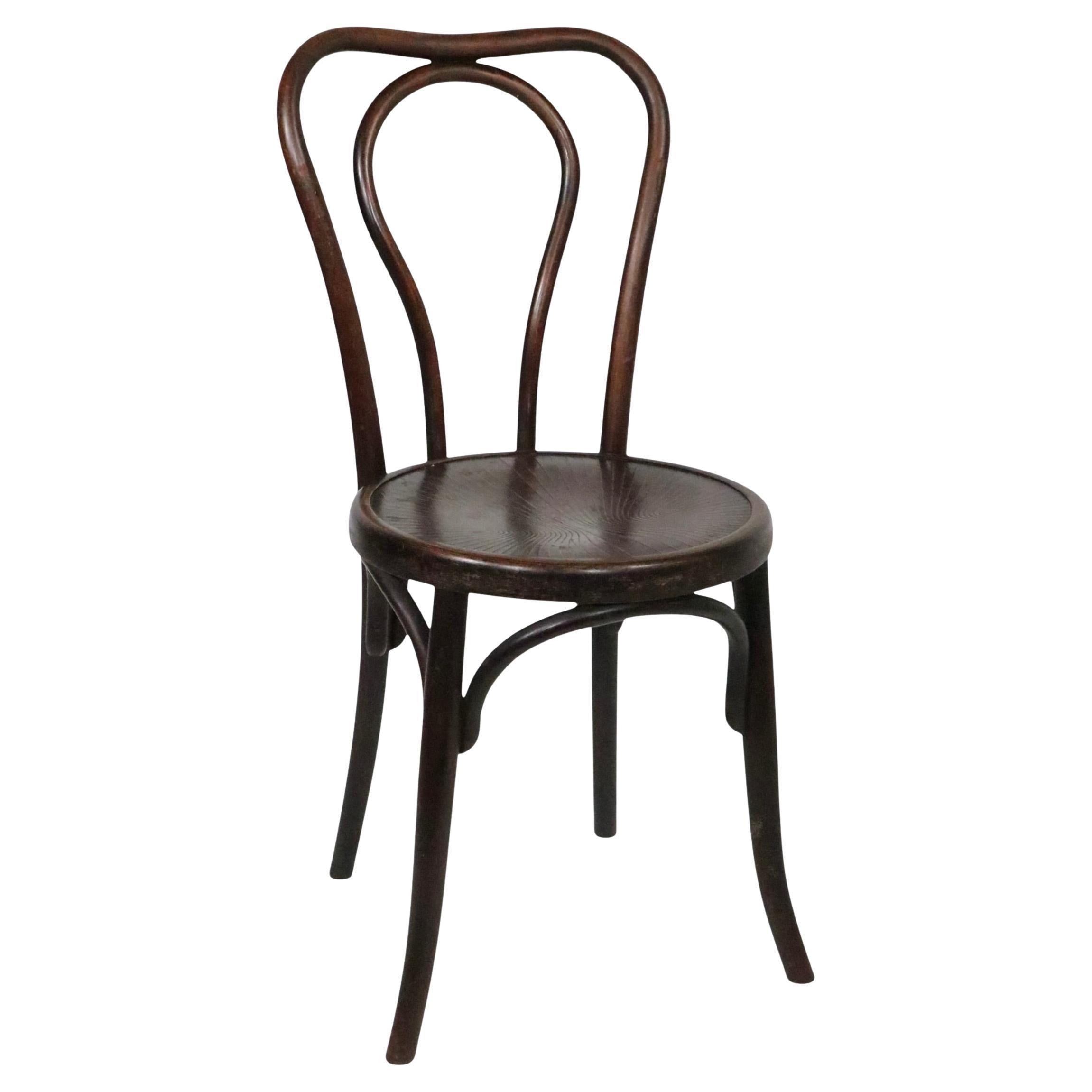 Vienna Secesionist Bentwood Cafe Bistro Dining Chair by Fischel after Thonet