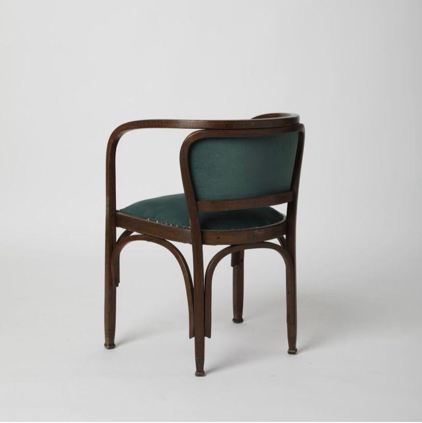 Austrian Vienna Secession armchair by Gustav Siegel for J.J.Kohn, Modell 715/F Austria For Sale