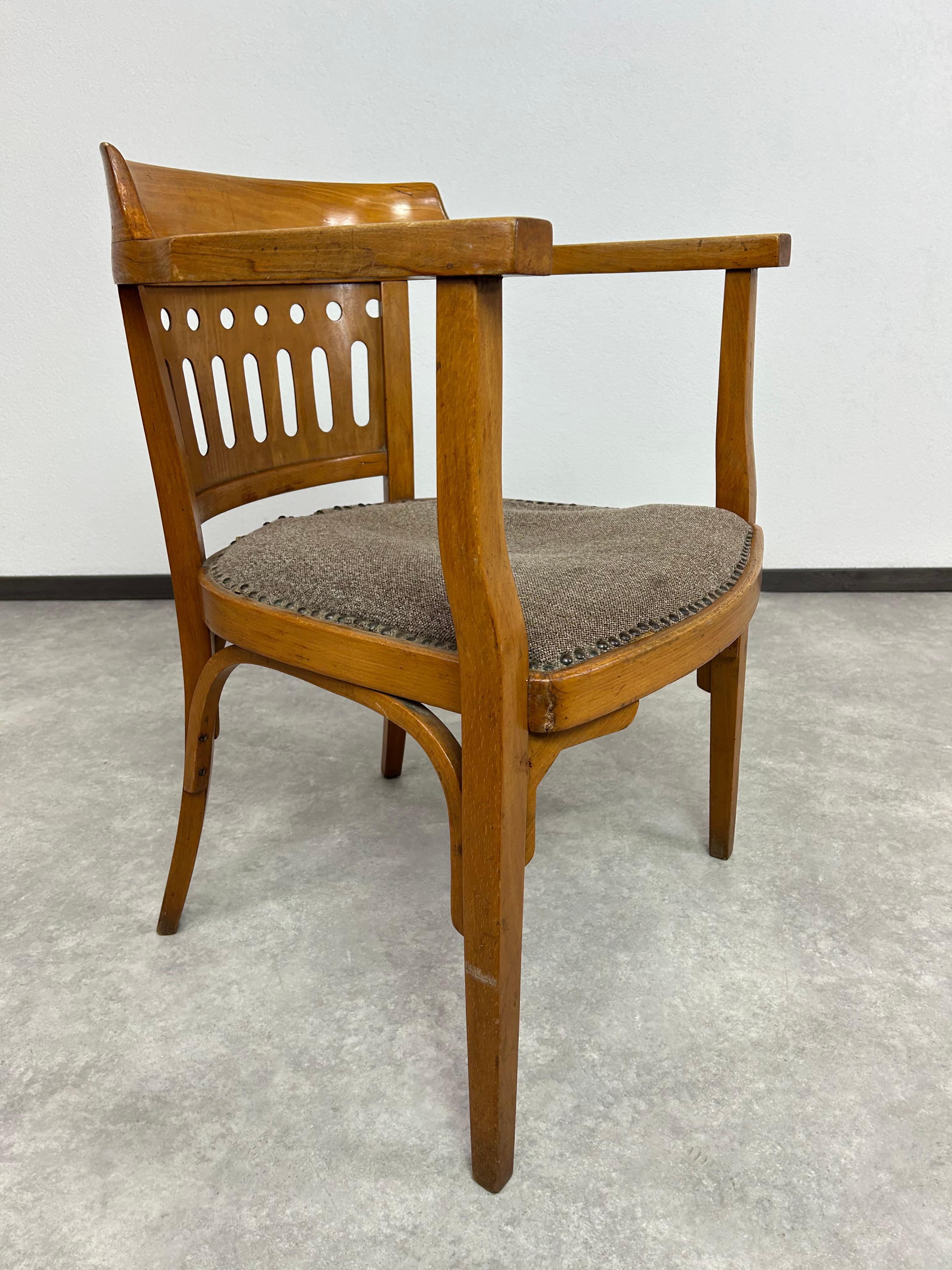 Sillón de secesión vienés de Otto Wagner ejecutado por Pancota Viena Secesión de Viena en venta