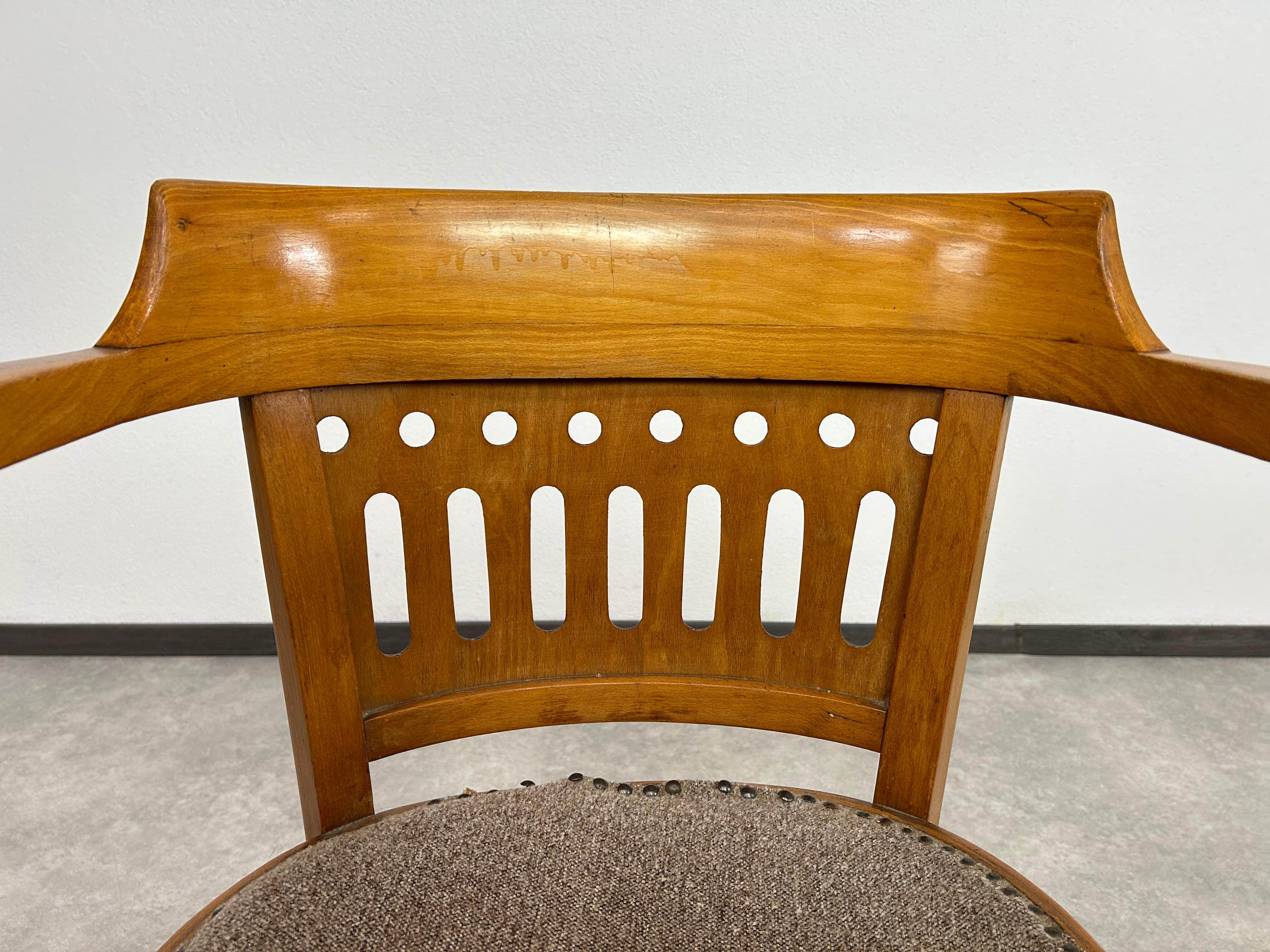 Sillón de secesión vienés de Otto Wagner ejecutado por Pancota Viena Haya en venta