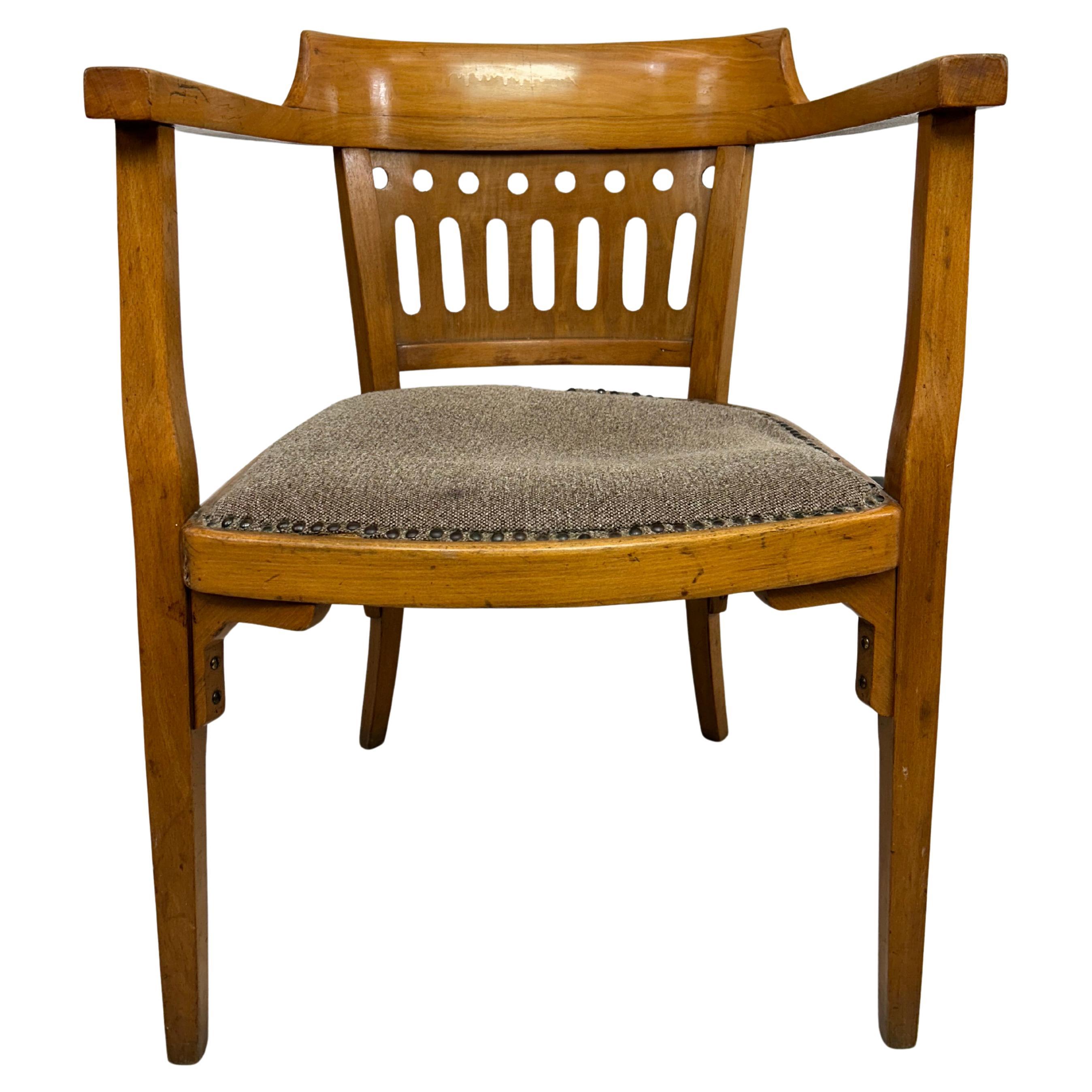 Vienna secession armchair by Otto Wagner executed by Pancota Vienna