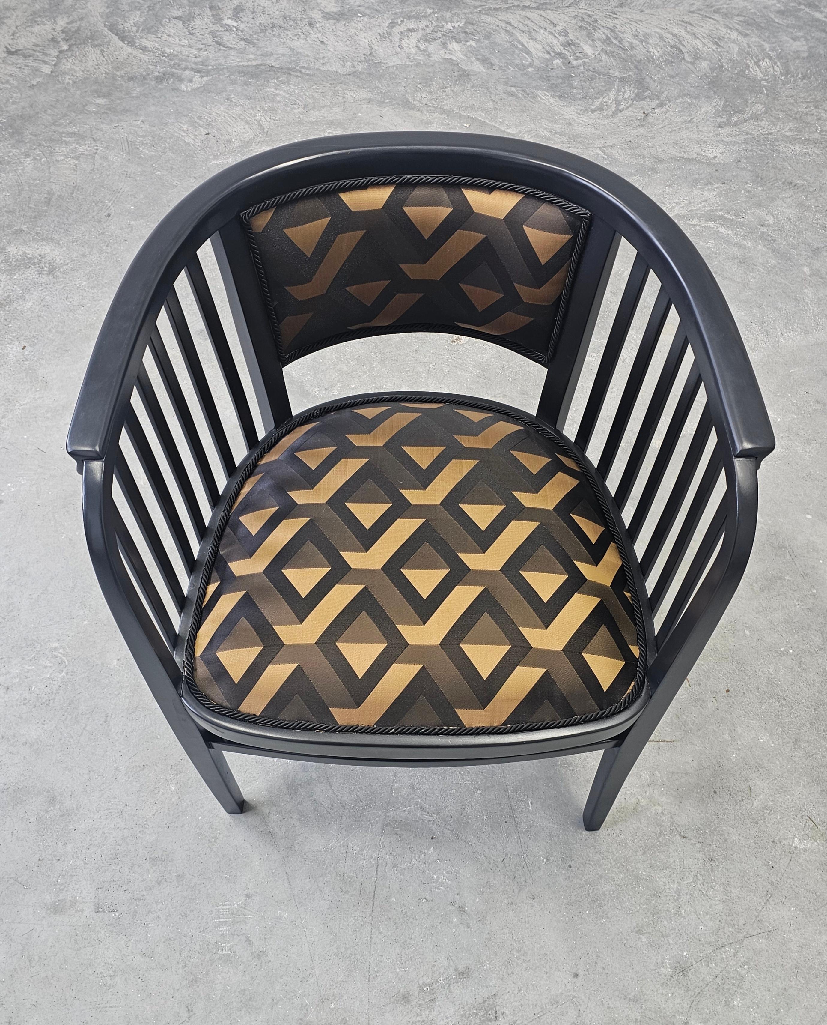 Vienna Secession Armchair Model 6528 designed by Marcel Kammerer for Thonet For Sale 5
