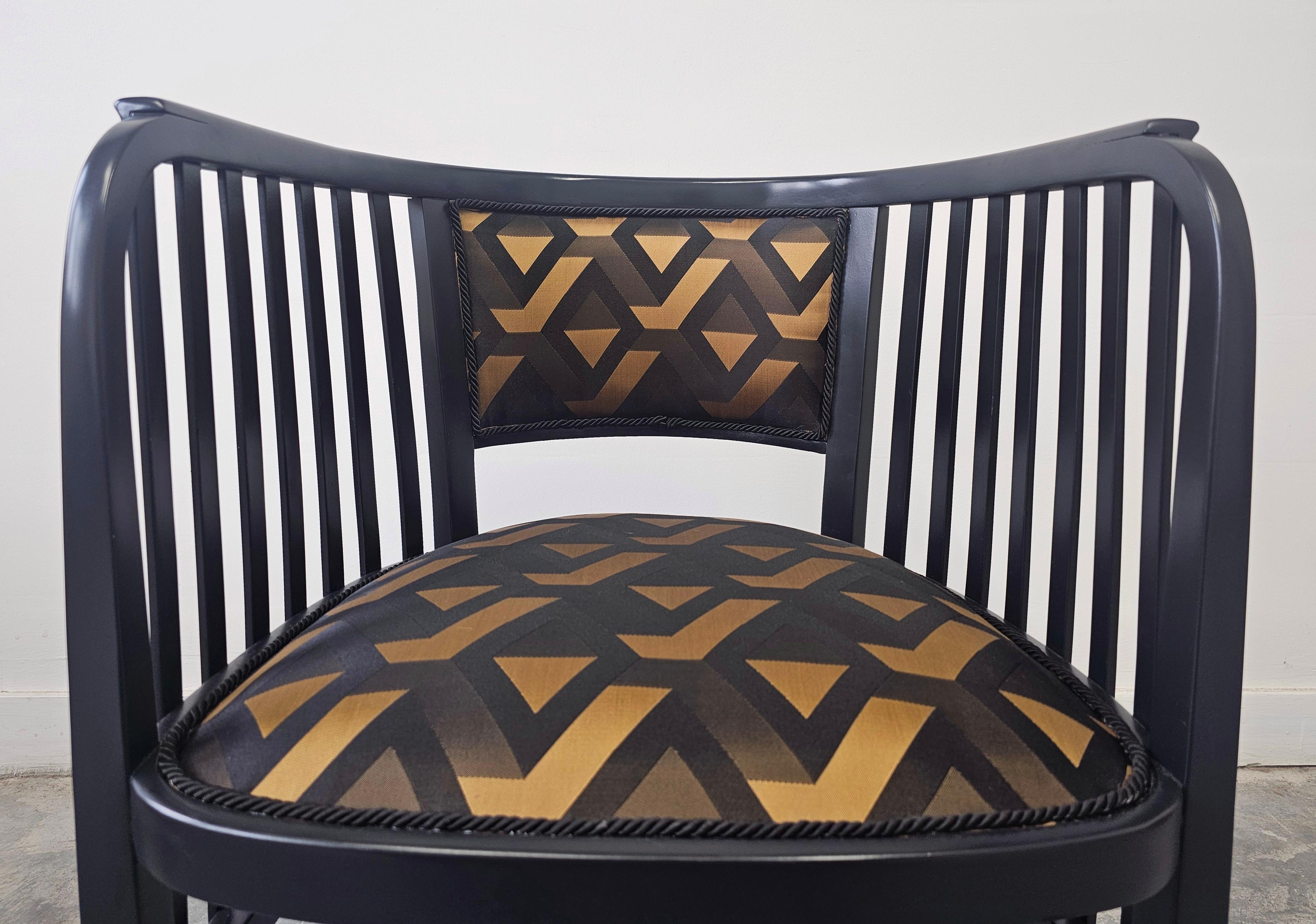 Vienna Secession Armchair Model 6528 designed by Marcel Kammerer for Thonet For Sale 1