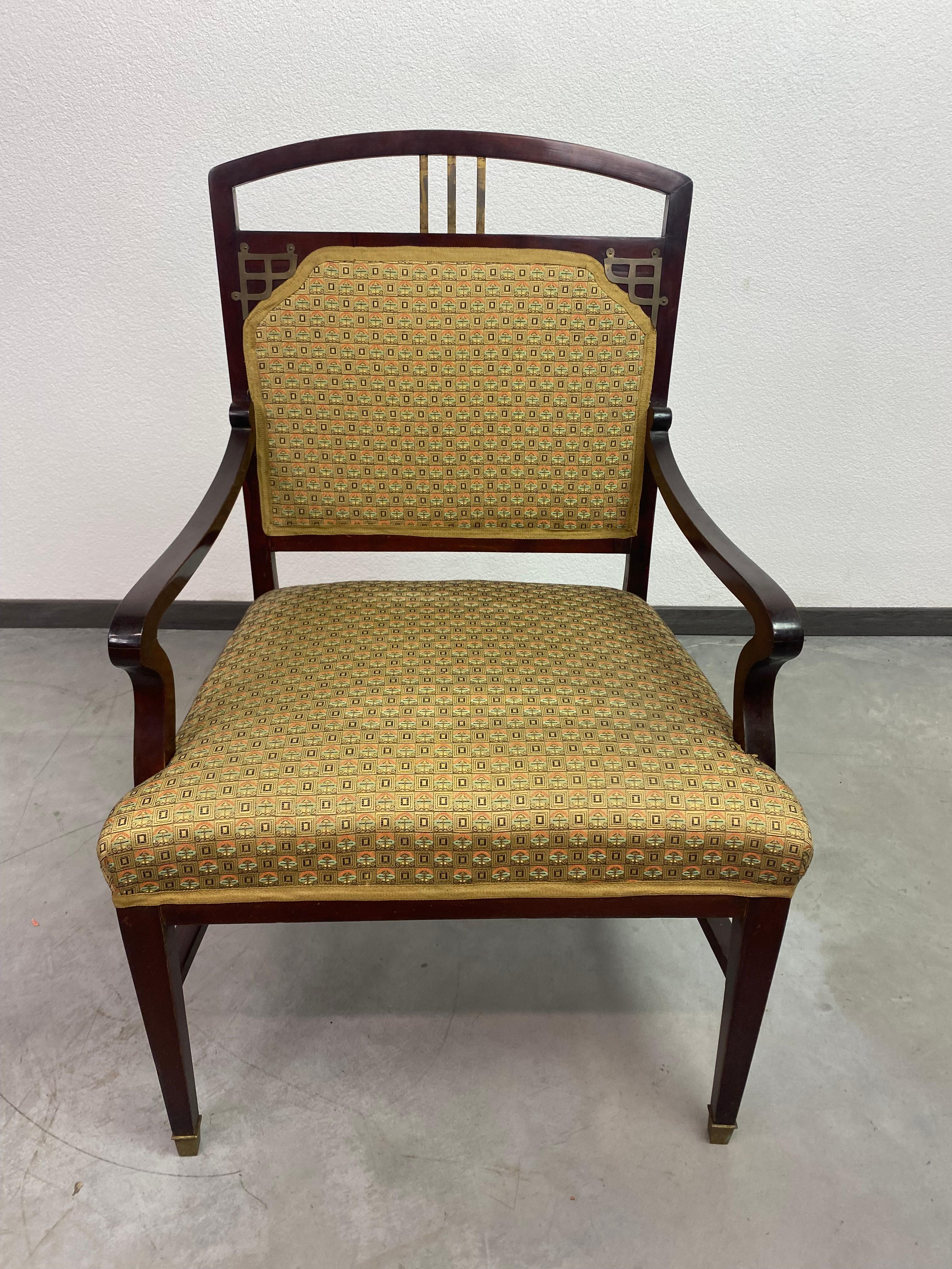Early 20th Century Vienna secession armchairs For Sale