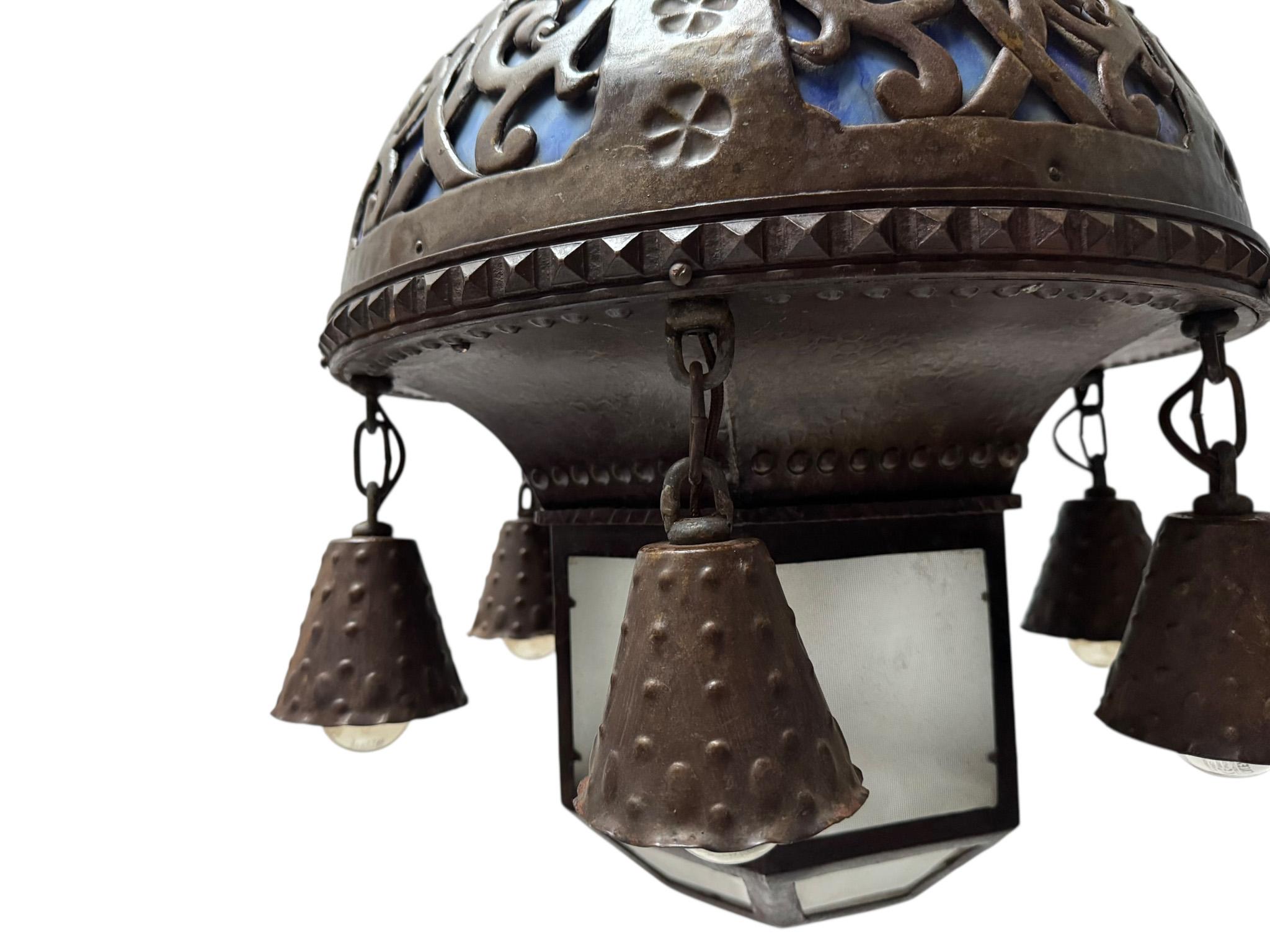 Araña Art Nouveau de la Secesión de Viena Austria, 1900 en venta 4