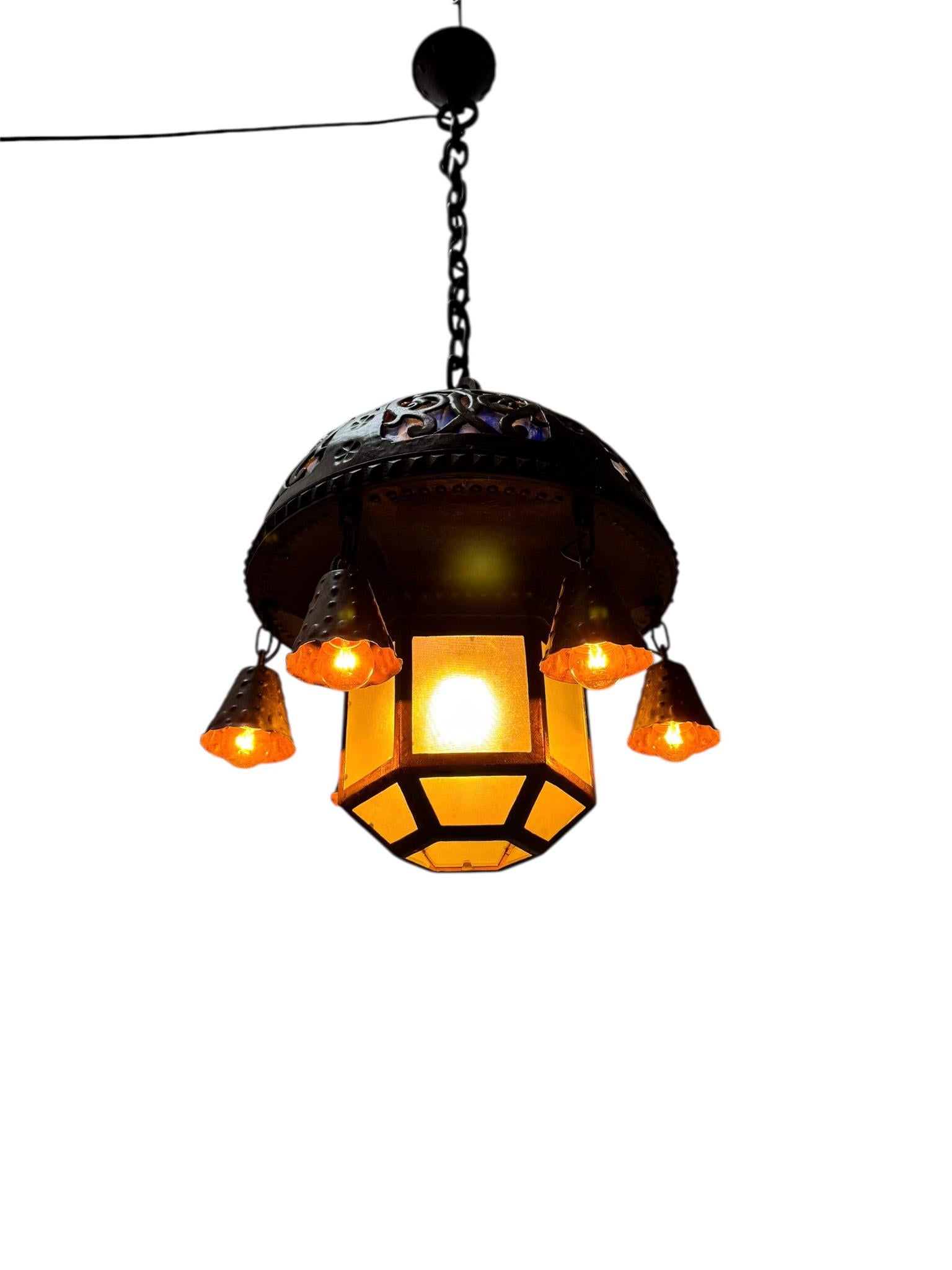 Araña Art Nouveau de la Secesión de Viena Austria, 1900 en venta 8