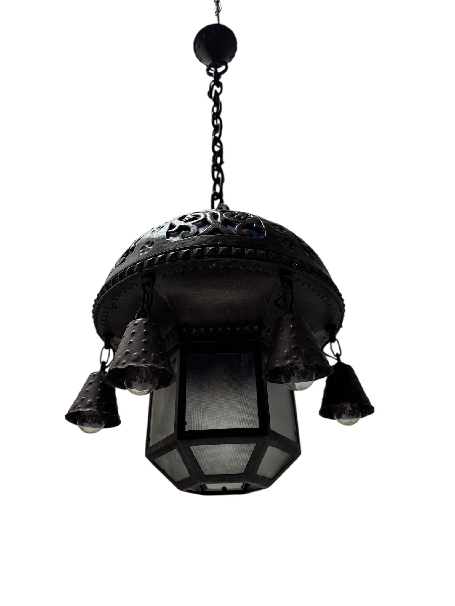 Araña Art Nouveau de la Secesión de Viena Austria, 1900 en venta 2