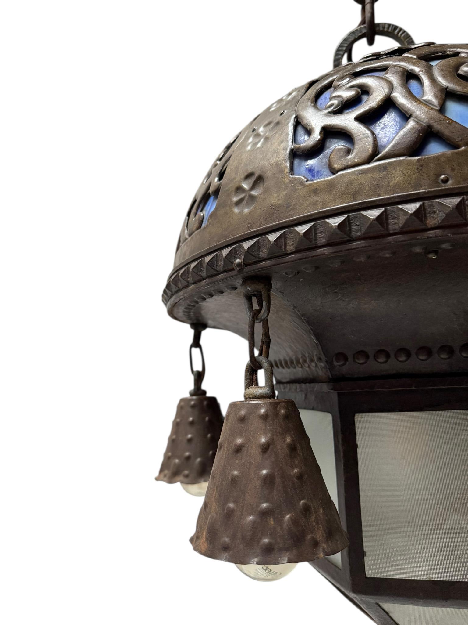 Araña Art Nouveau de la Secesión de Viena Austria, 1900 en venta 3