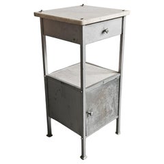 Vienna Secession Bedroom or Bathroom Stand in marble and nickel plated brass