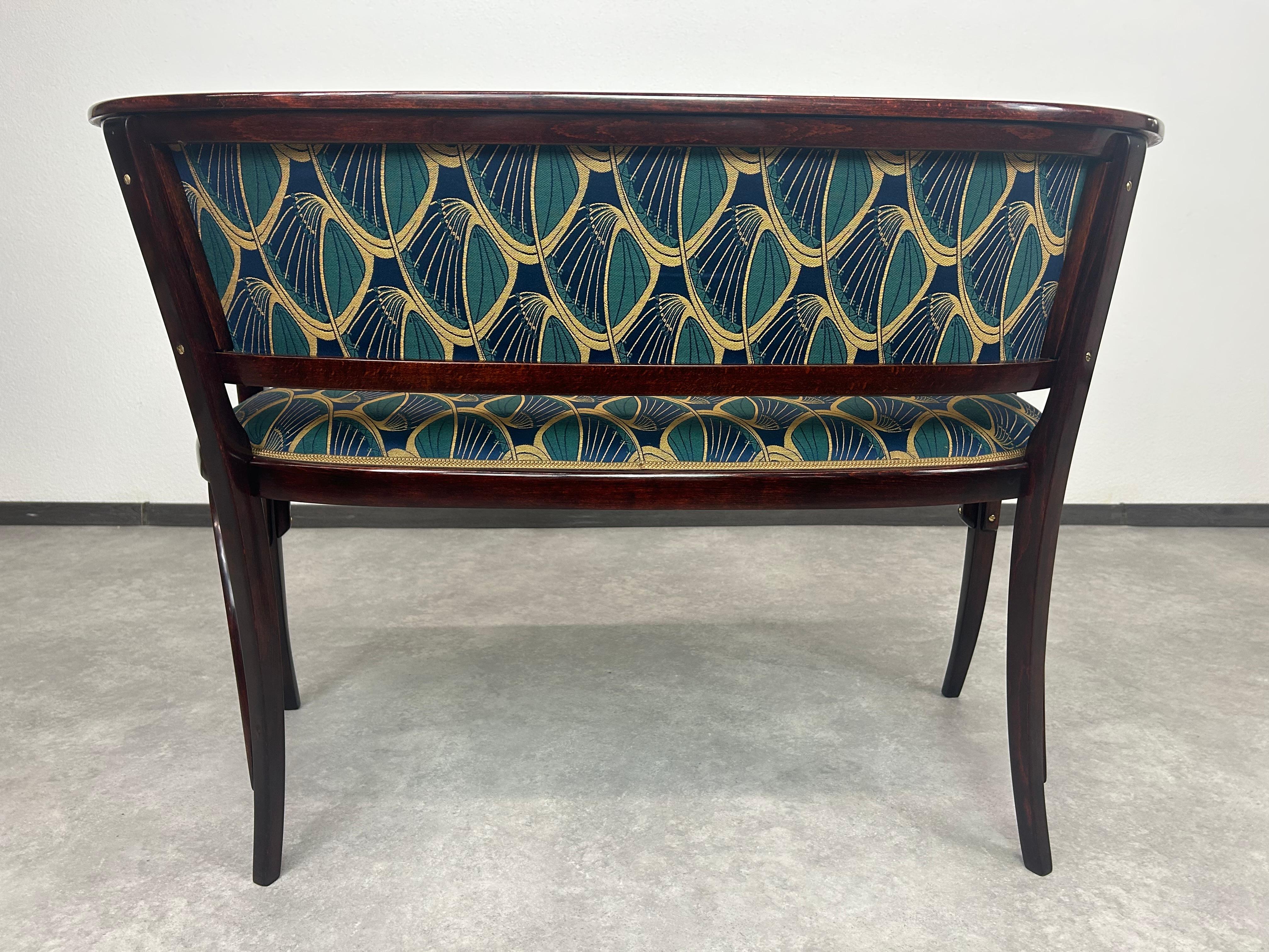 Tissu Banc de la Sécession viennoise n° 4275 de Thonet attr. Marcel Kammerer en vente