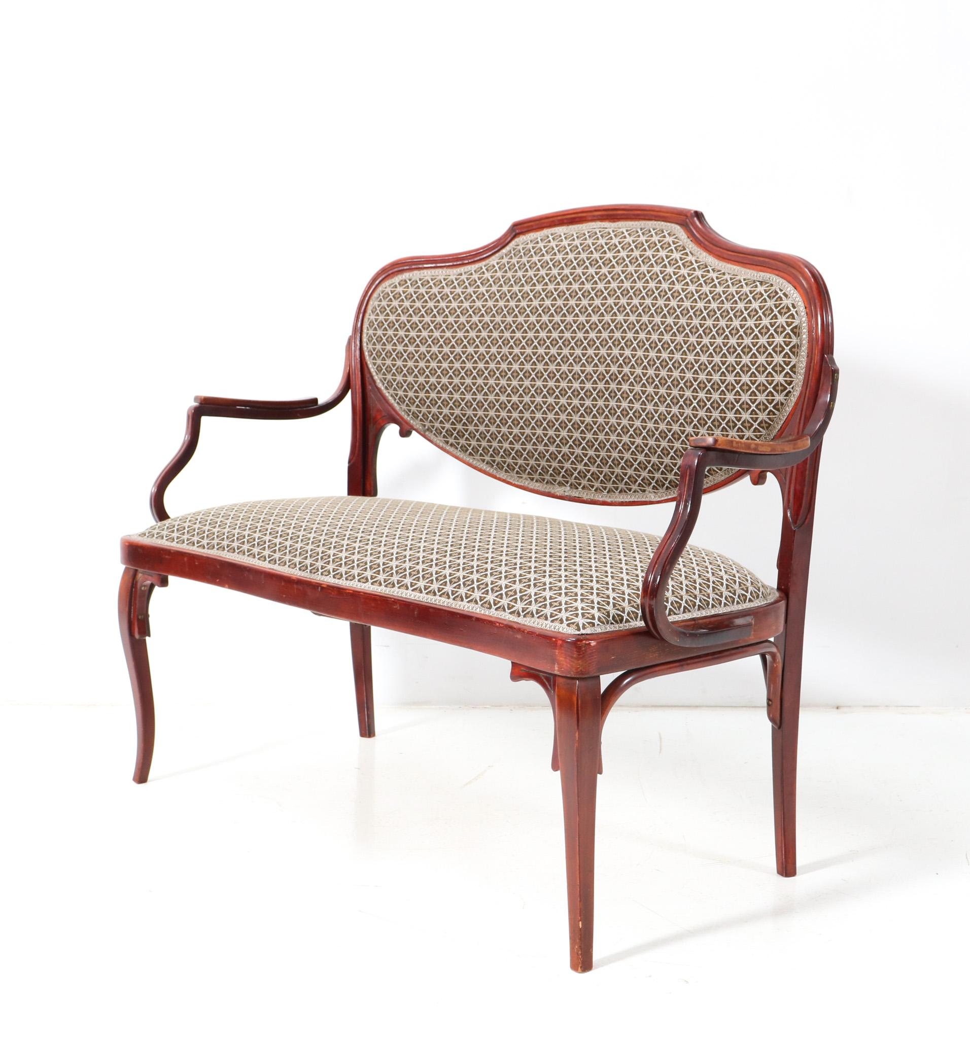 Vienna Secession Bench or Settee by Jacob and Josef Kohn, 1900s In Good Condition For Sale In Amsterdam, NL