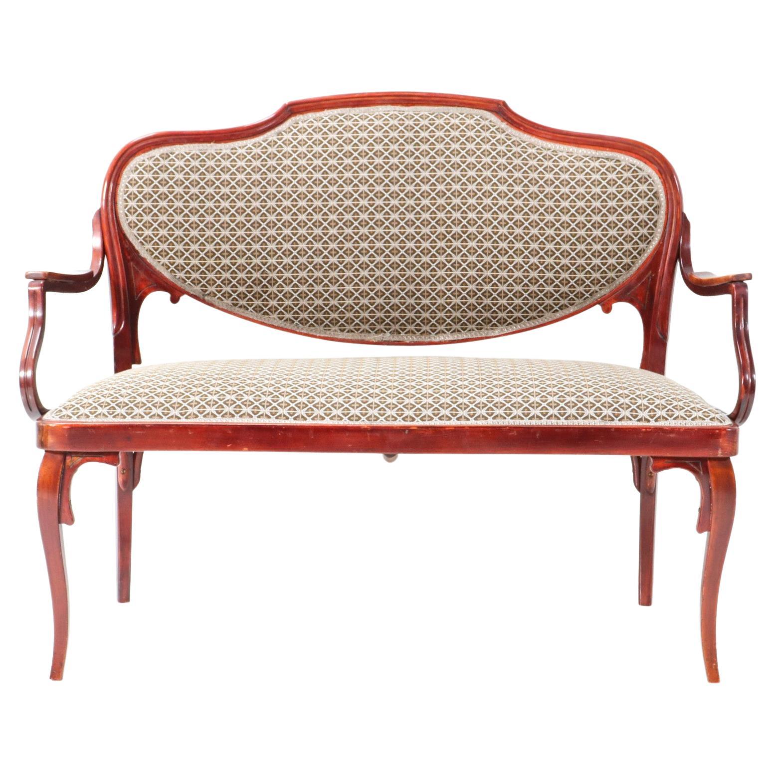 Vienna Secession Bench or Settee by Jacob and Josef Kohn, 1900s