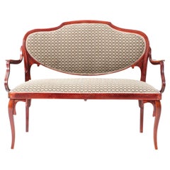 Vienna Secession Bench or Settee by Jacob and Josef Kohn, 1900s