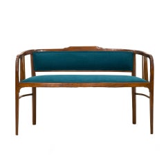 Vienna Secession Bench Settee, Austria, Early 20th Century