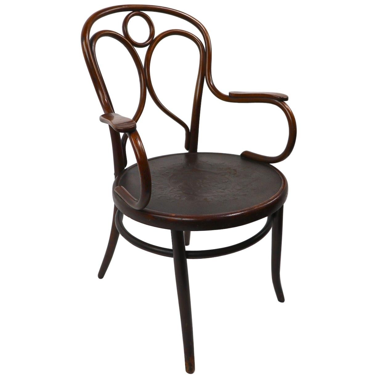Vienna Secession Bentwood Chair by Fischel 
