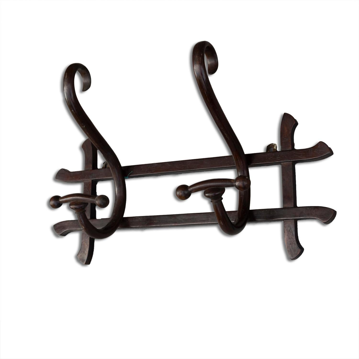 Austrian Vienna Secession Bentwood Coat Rack by Thonet, 1900