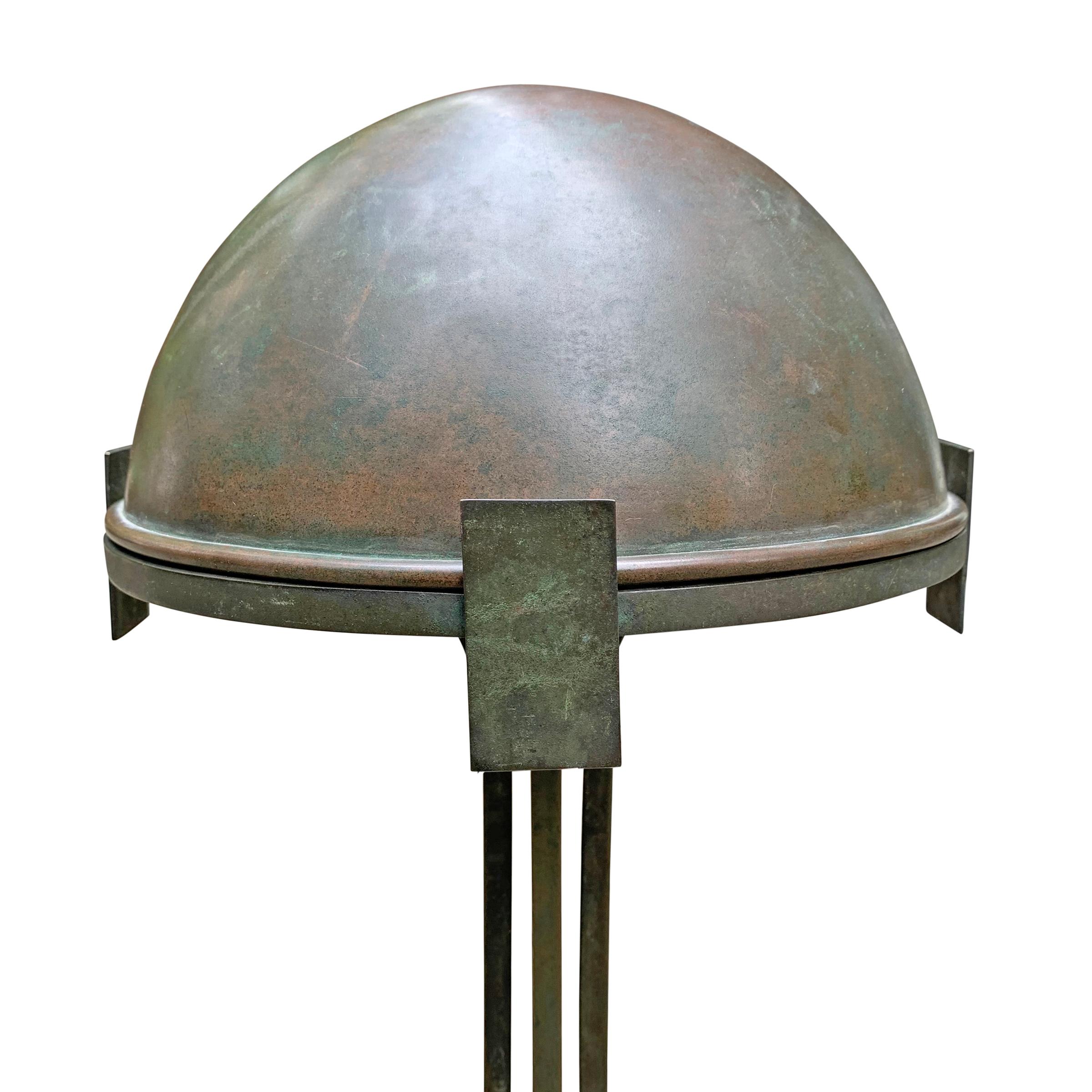 Vienna Secession Bronze Table Lamp For Sale 1