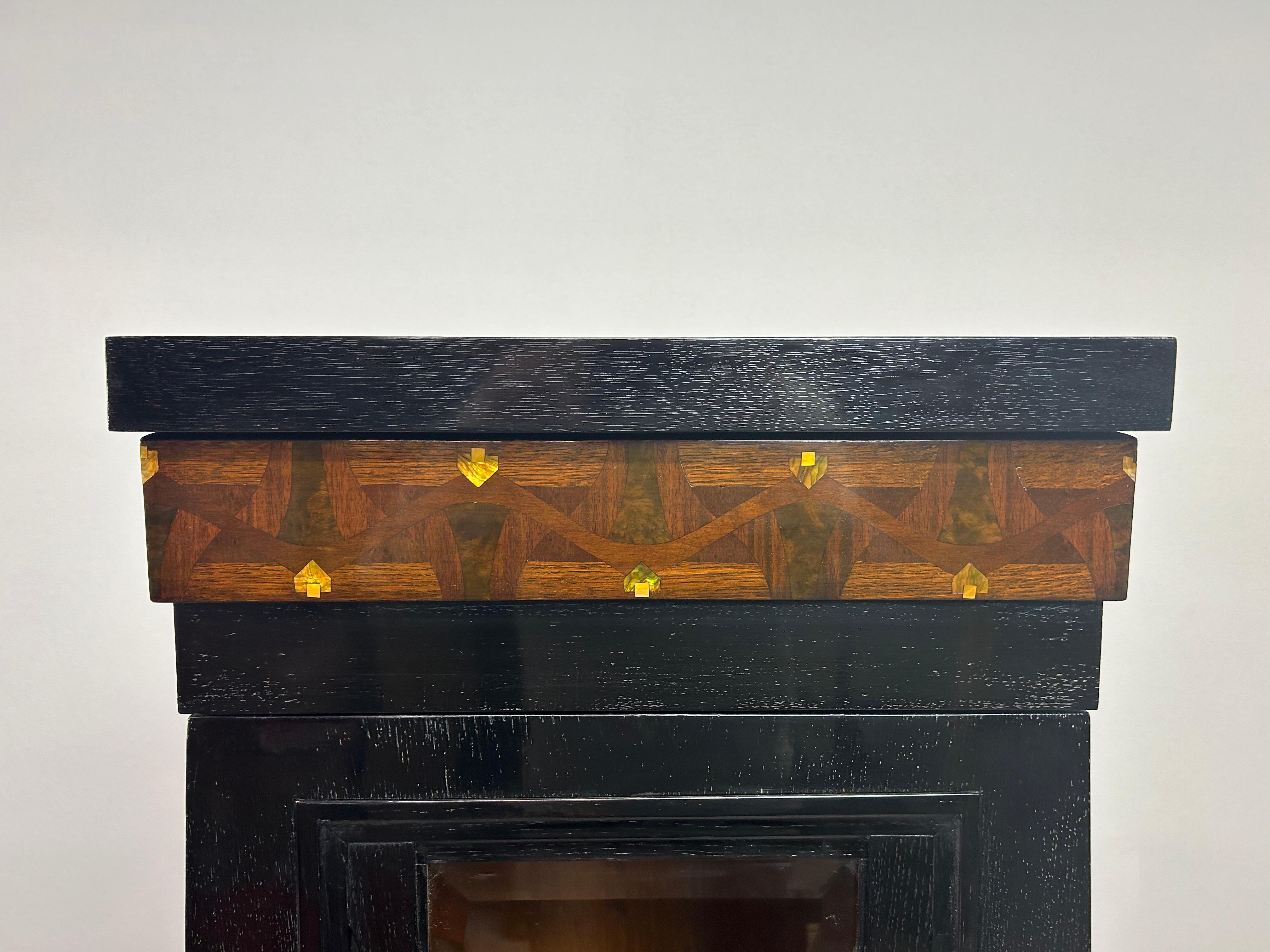 Early 20th Century Vienna secession cabinet attr. to Kolo Moser