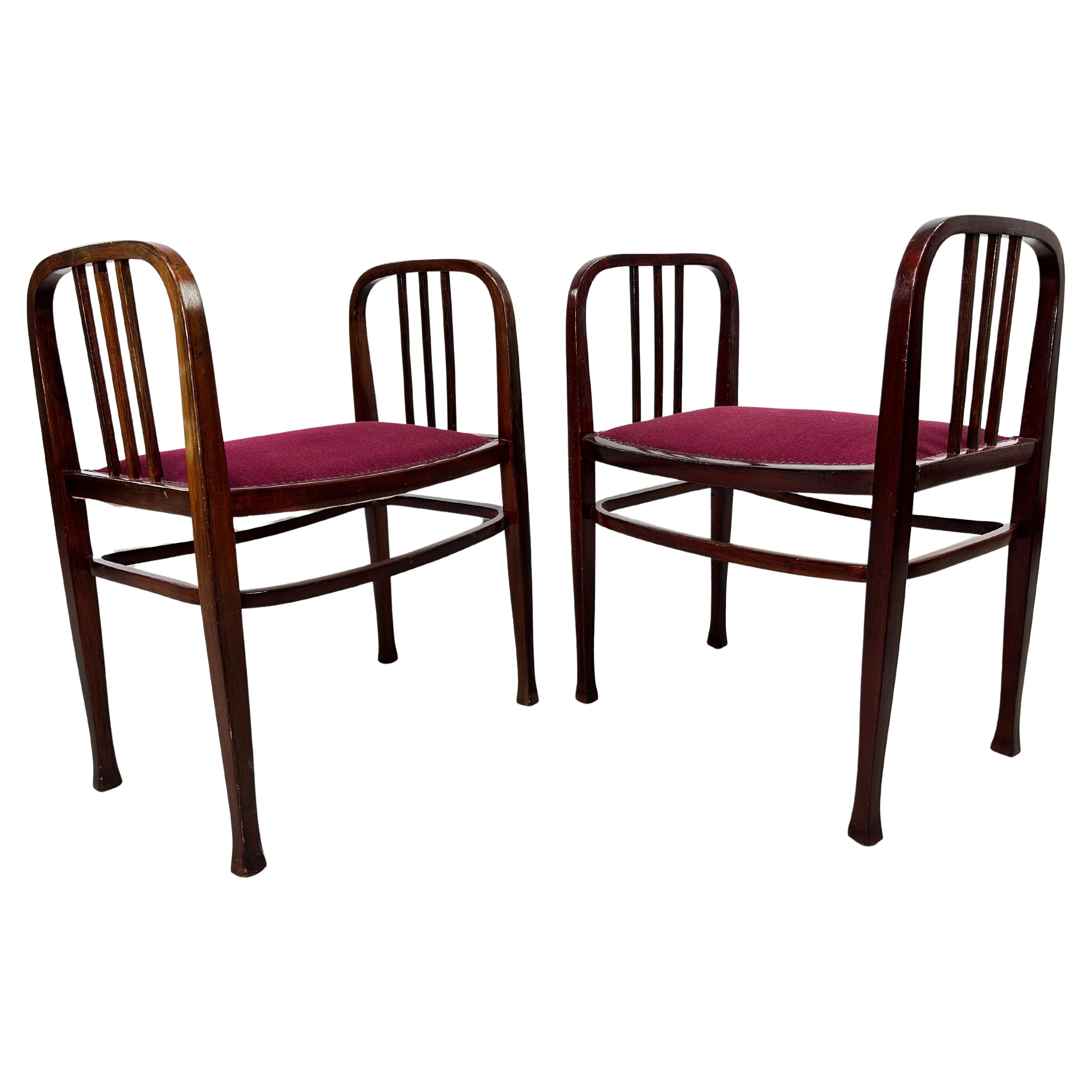 Vienna secession causeuse no.6611 by Otto Wagner For Sale