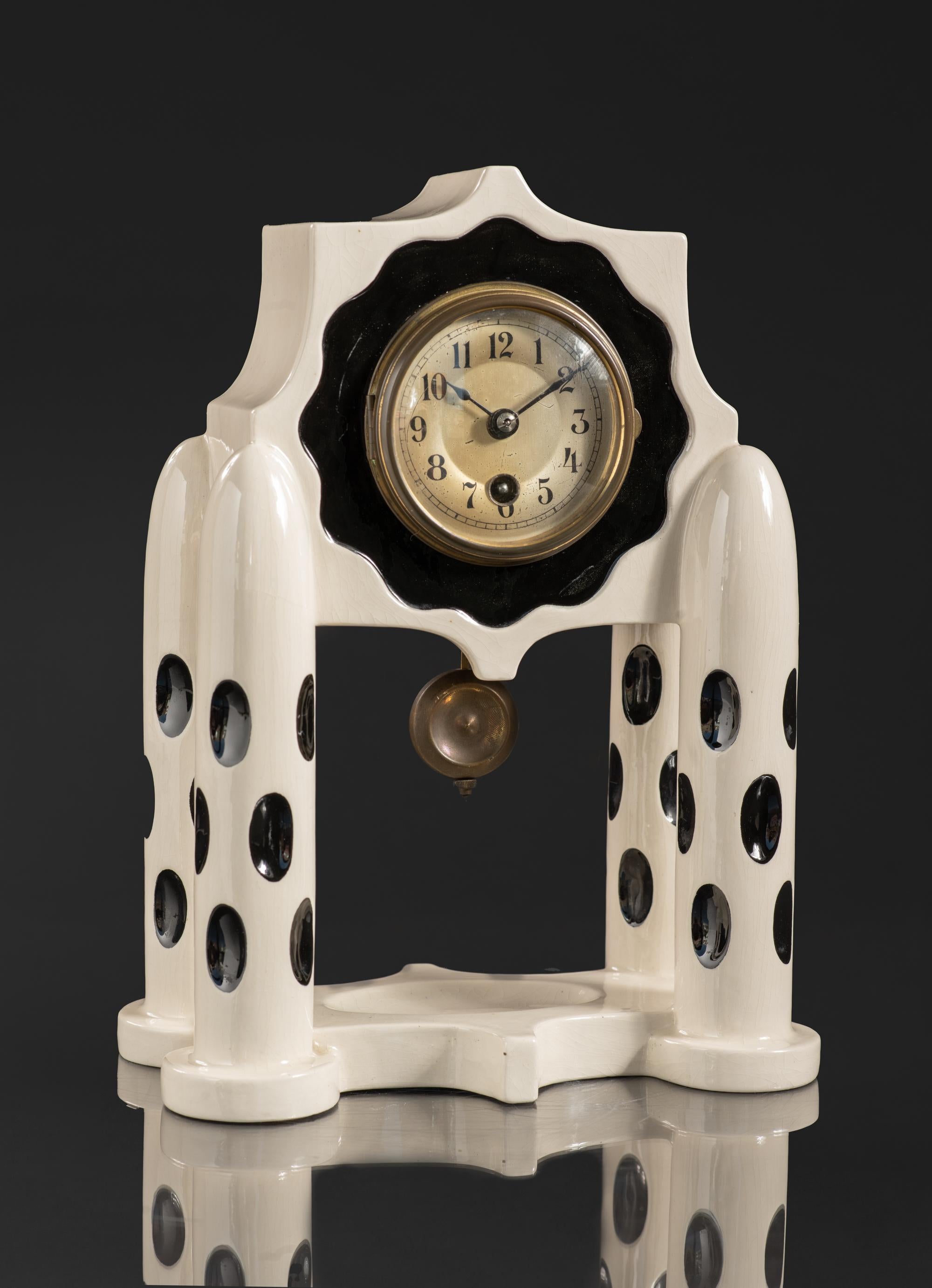 Vienna Secession Clock by Bertold Loffler and Anton Kling For Sale 1