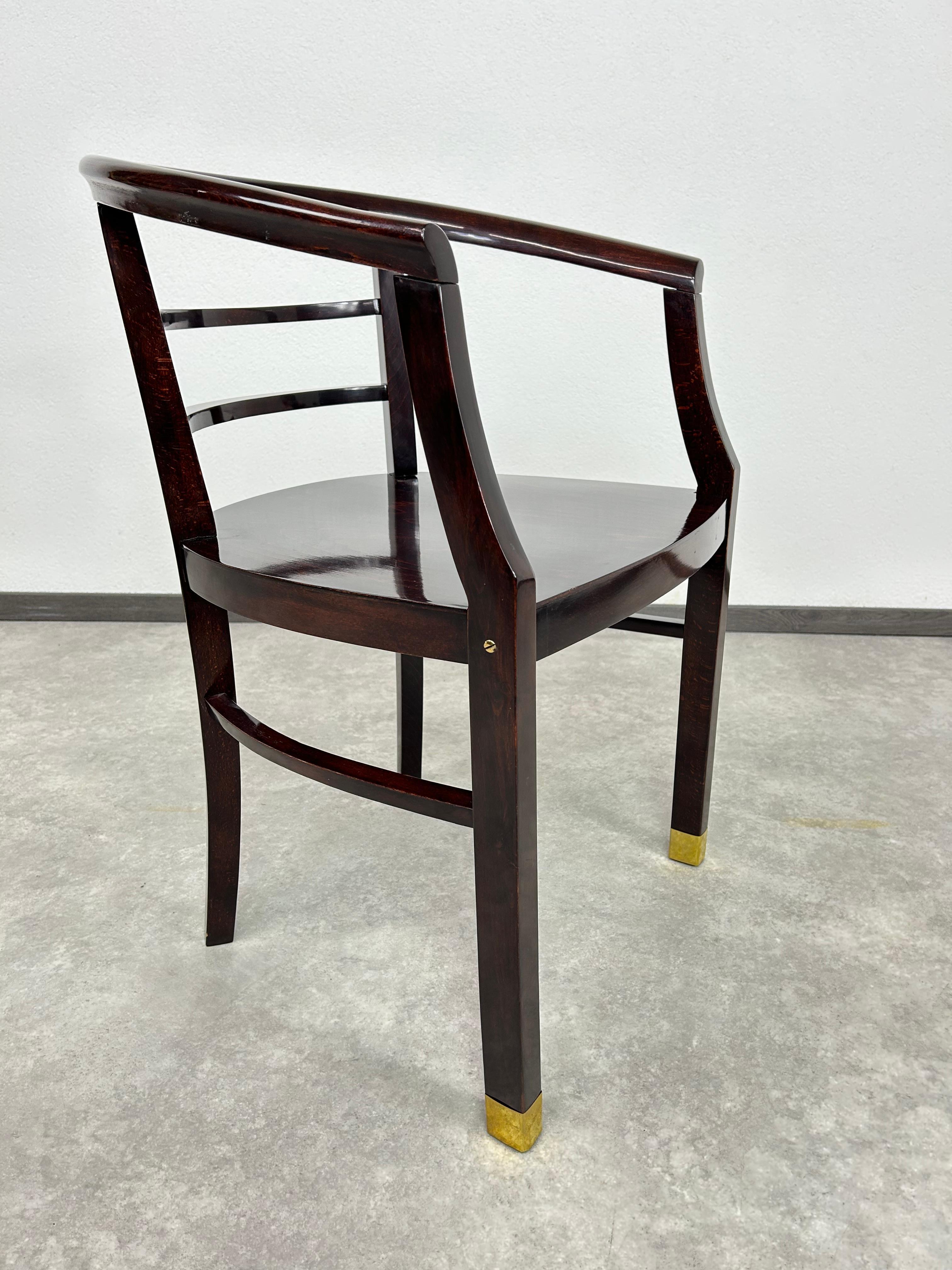 Vienna secession desk chair In Excellent Condition For Sale In Banská Štiavnica, SK