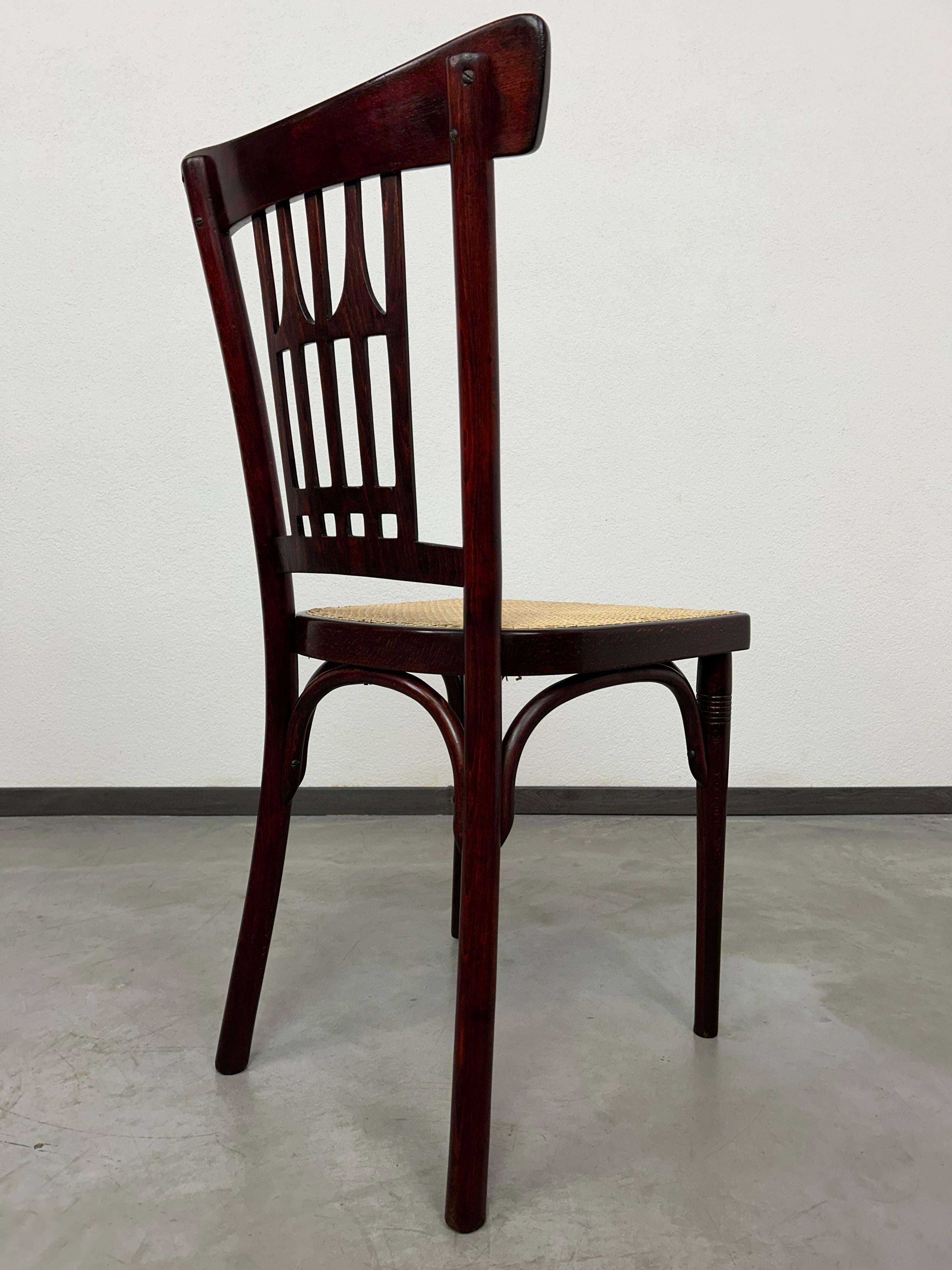 Vienna secession dining chair no.235 by Otto Wagner for J&J Kohn For Sale 3