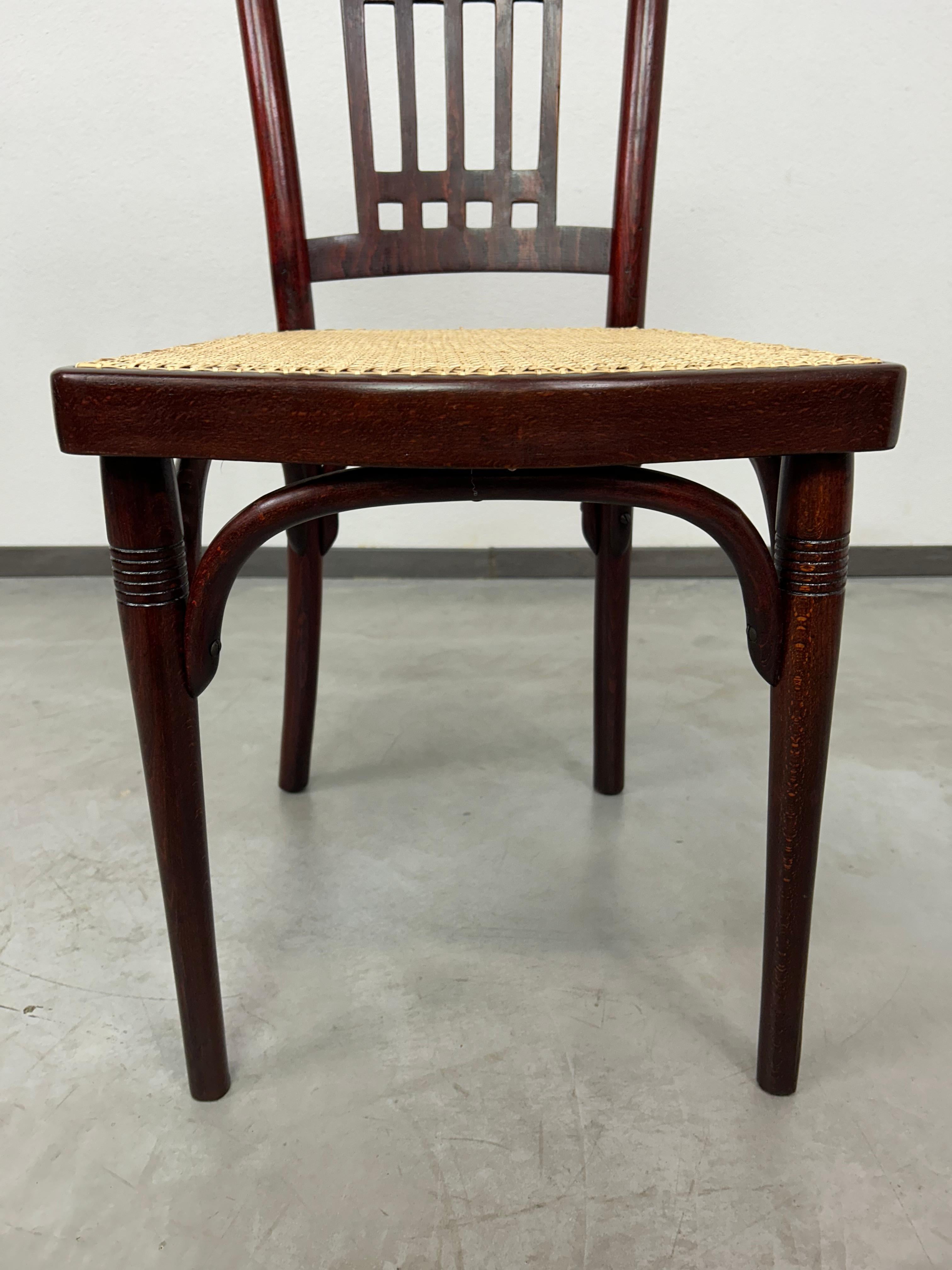 Vienna Secession Vienna secession dining chair no.235 by Otto Wagner for J&J Kohn For Sale