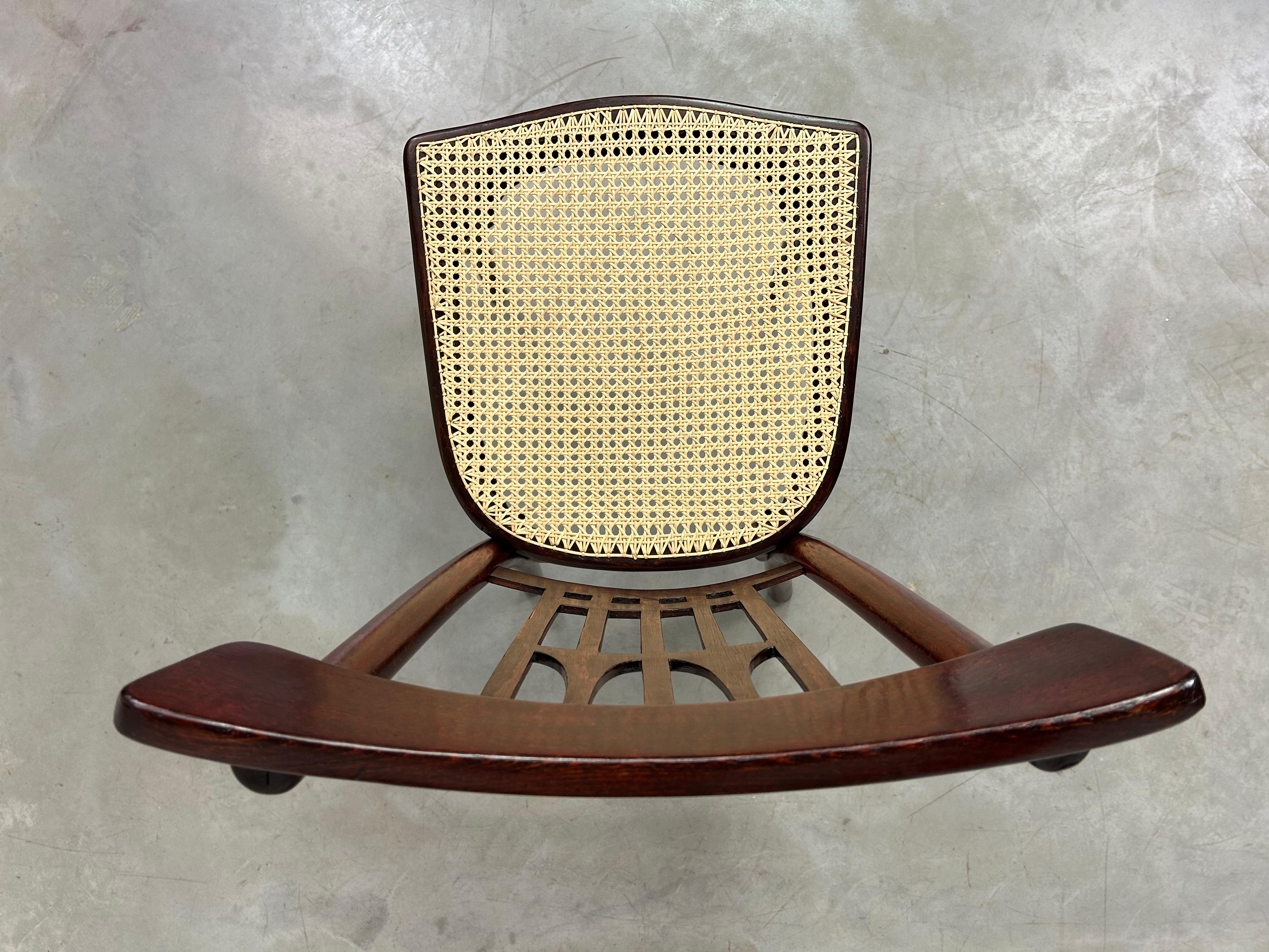 Vienna secession dining chair no.235 by Otto Wagner for J&J Kohn In Excellent Condition For Sale In Banská Štiavnica, SK