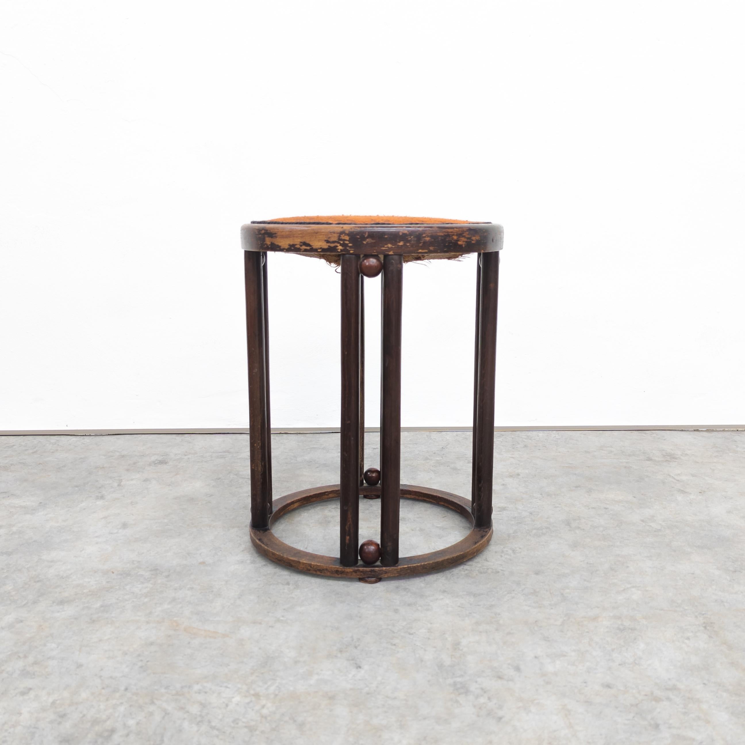 Vienna Secession Fledermaus stool by Josef Hoffmann for J &J Kohn  2