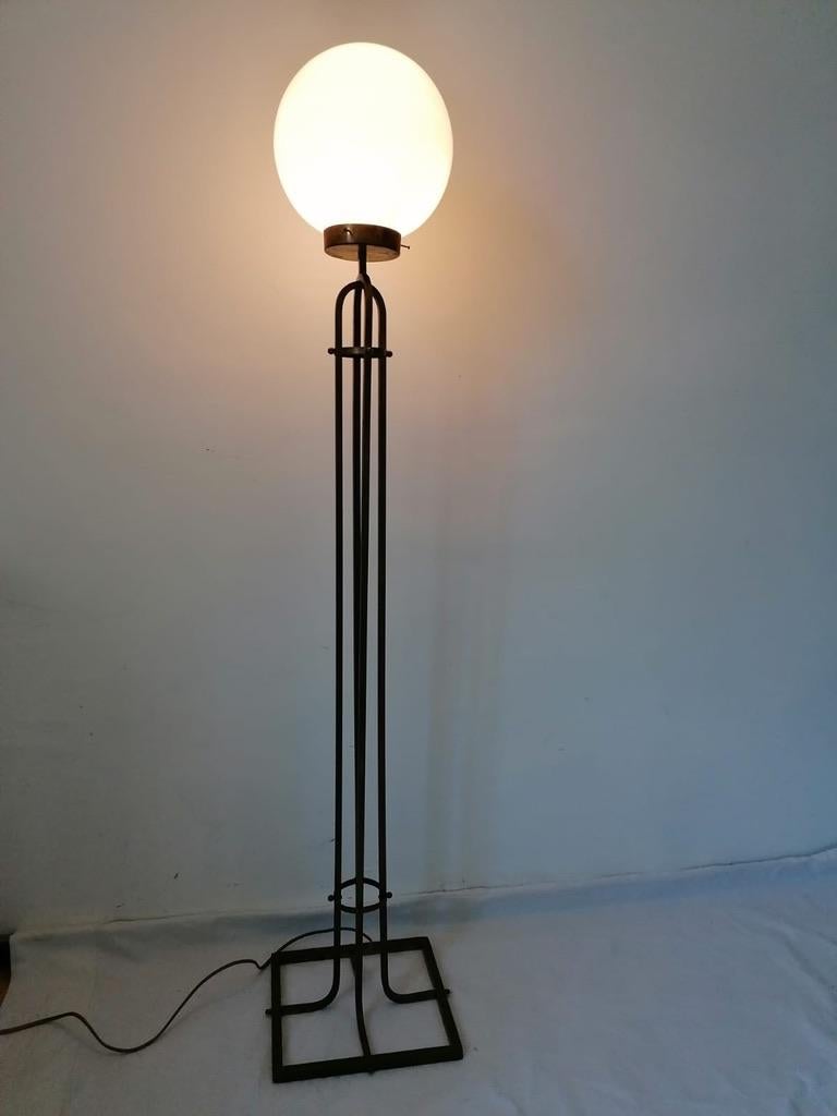 Vienna Secession Floor Lamp by Adolf Loos Manufactured by Lobmeyr 1
